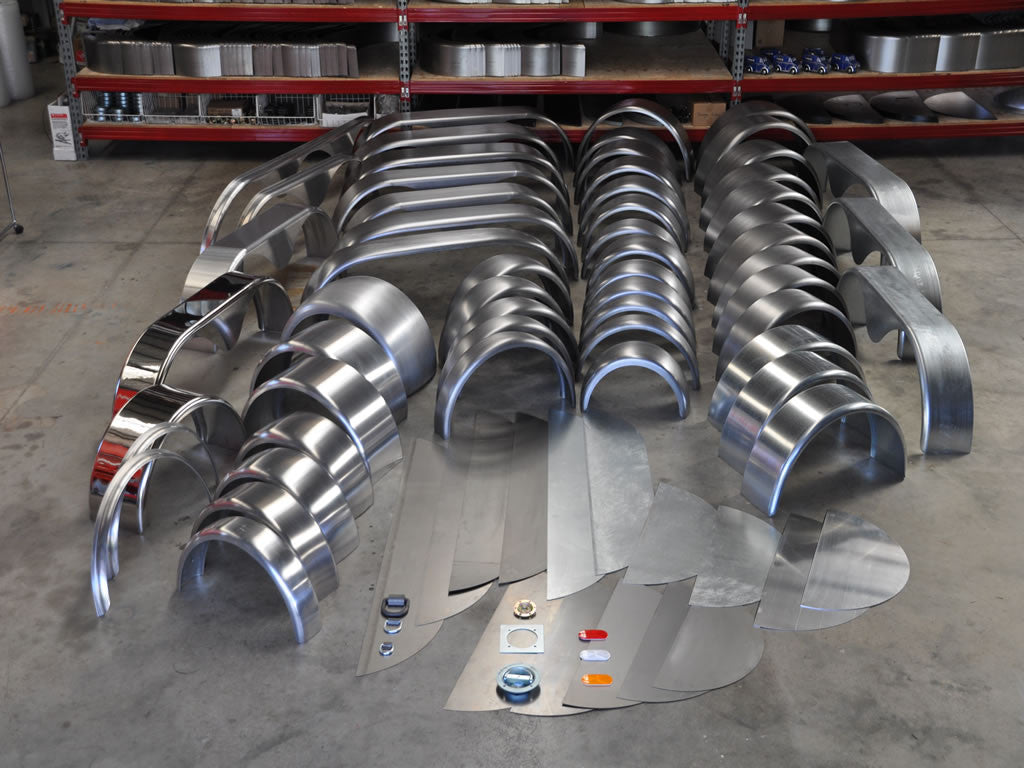 FB66 66x12 Tandem Axle Mild Steel Fender Back - Heavy Duty Trailer Fenders for Commercial Trucks & Semi Trailers