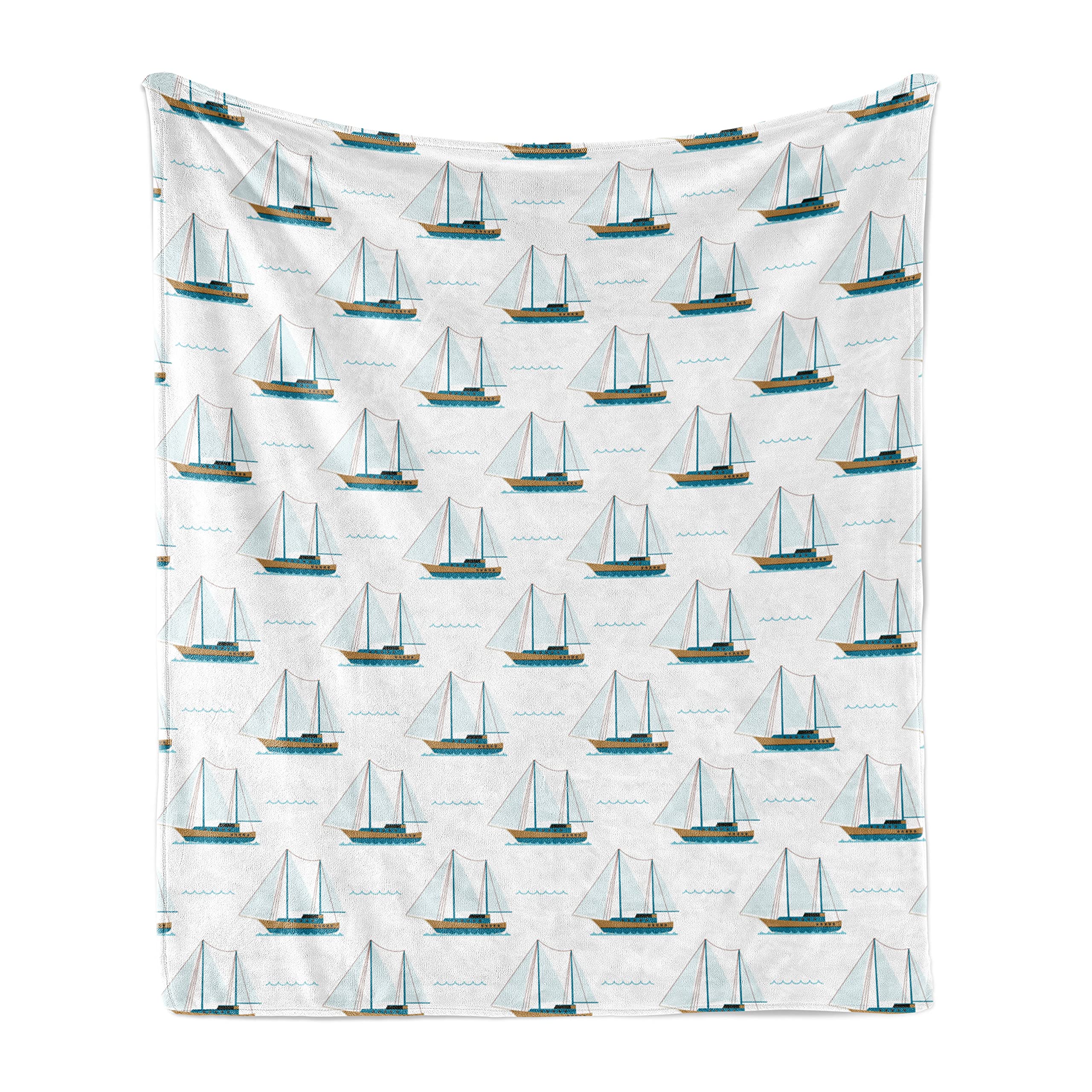 Ambesonne Sailboat Fleece Throw Blanket - 60
