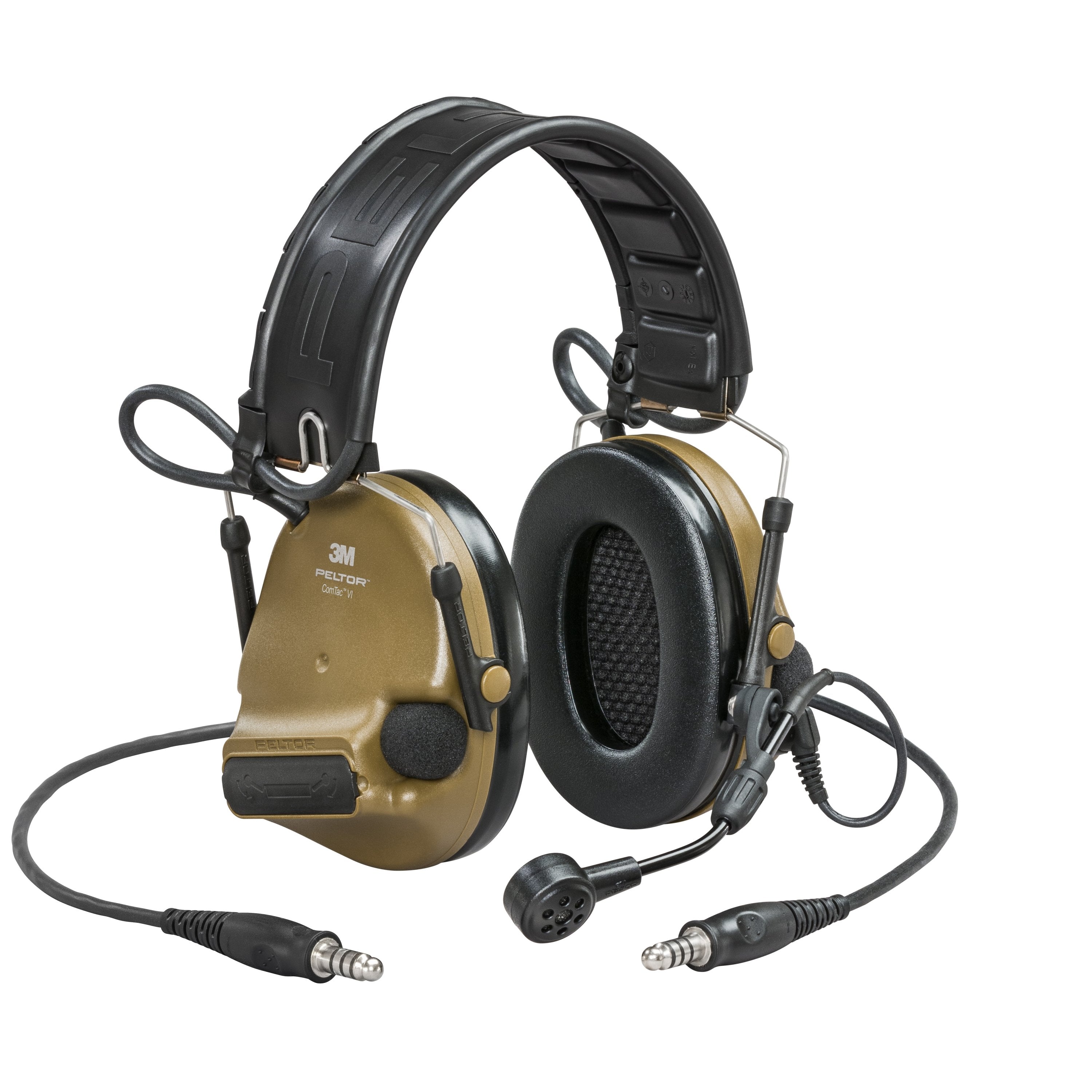 Peltor ComTac VI Tactical Headset - Noise Cancelling Hearing Protection with Gel Earcups & ARC Mounts (Multiple Colors & Models) - Ideal for Shooting, Hunting & Military Use
