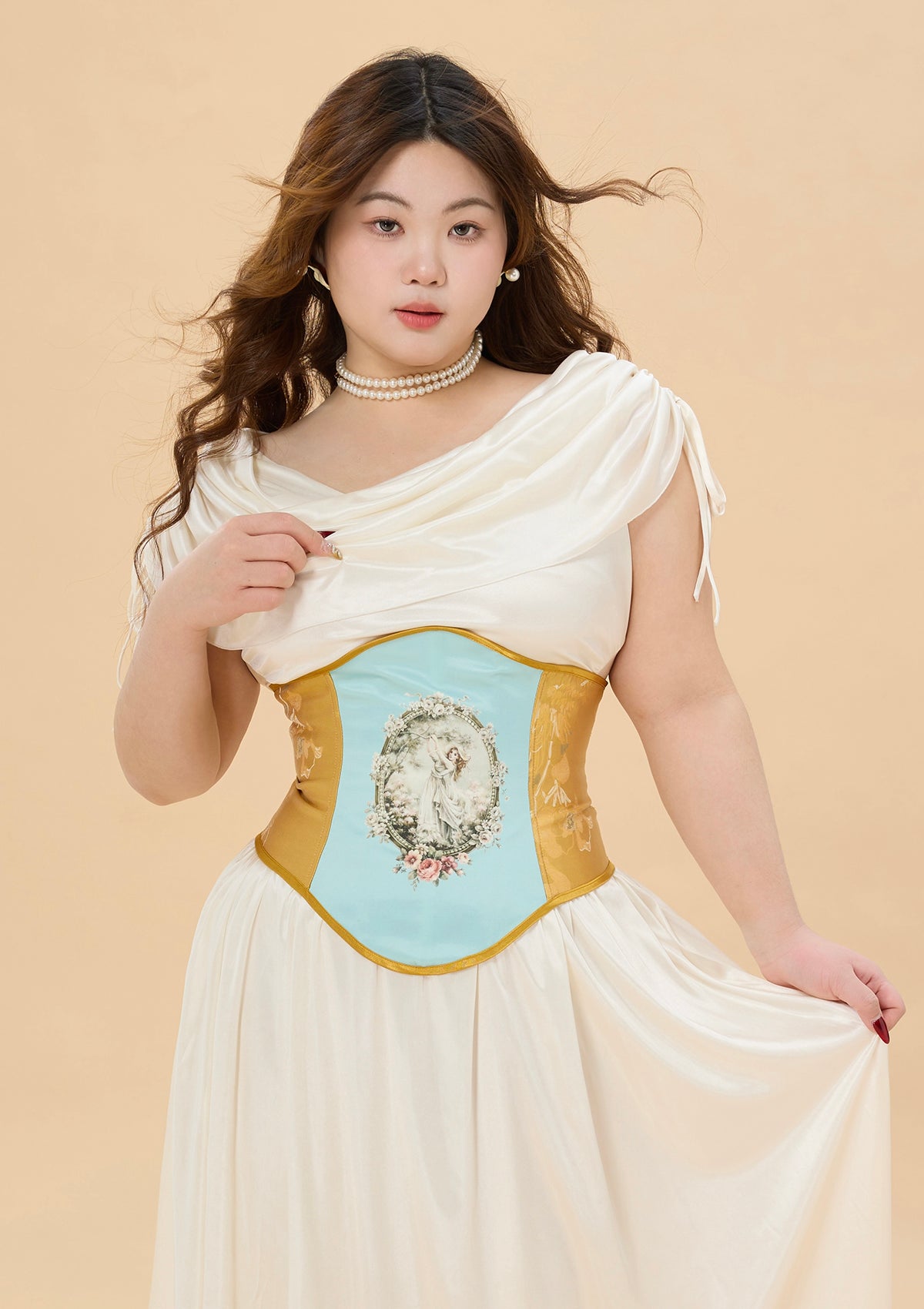 Holy Golden Crown Corset - Underbust Waist Trainer for Women | Curve & Plus Size | Shapewear for Waist Cincher, Tummy Control & Posture Support | Perfect for Cosplay, Burlesque & Special Occasions