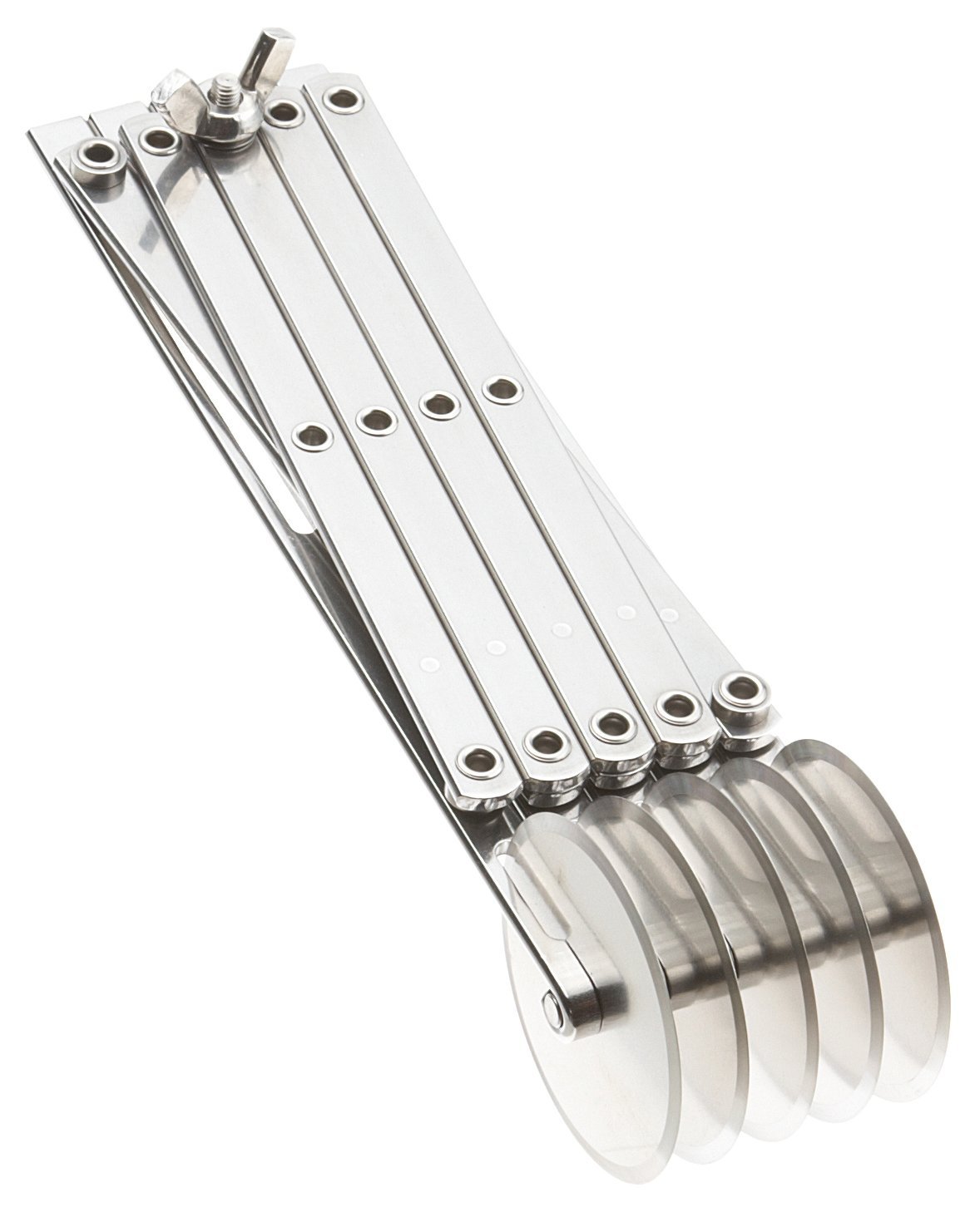 Adjustable 5-Wheel Stainless Steel Pastry Cutter - Professional Dough Divider for Baking Pies, Cookies & Pastries - Perfect for Home Bakers & Professional Chefs