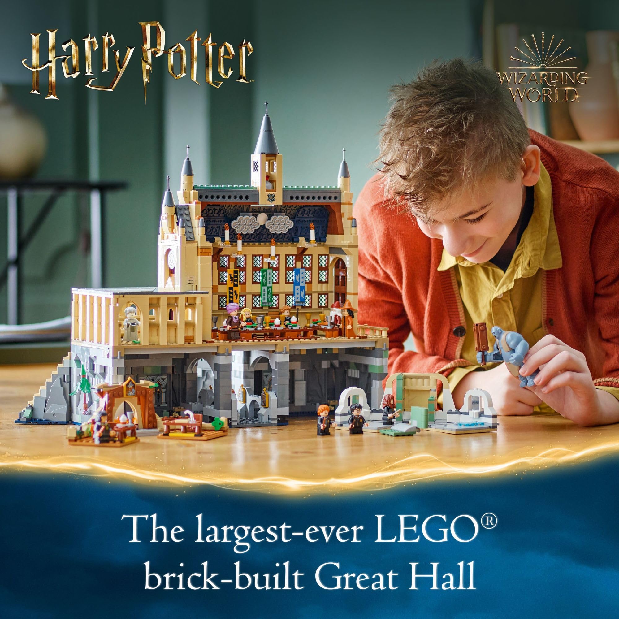 LEGO Harry Potter Hogwarts Castle: The Great Hall Building Set with 11 Minifigures (76435) | Magical Collectible Toy for Kids & Adults | Perfect Gift for Harry Potter Fans | Great for Playtime, Display & Themed Birthday Parties