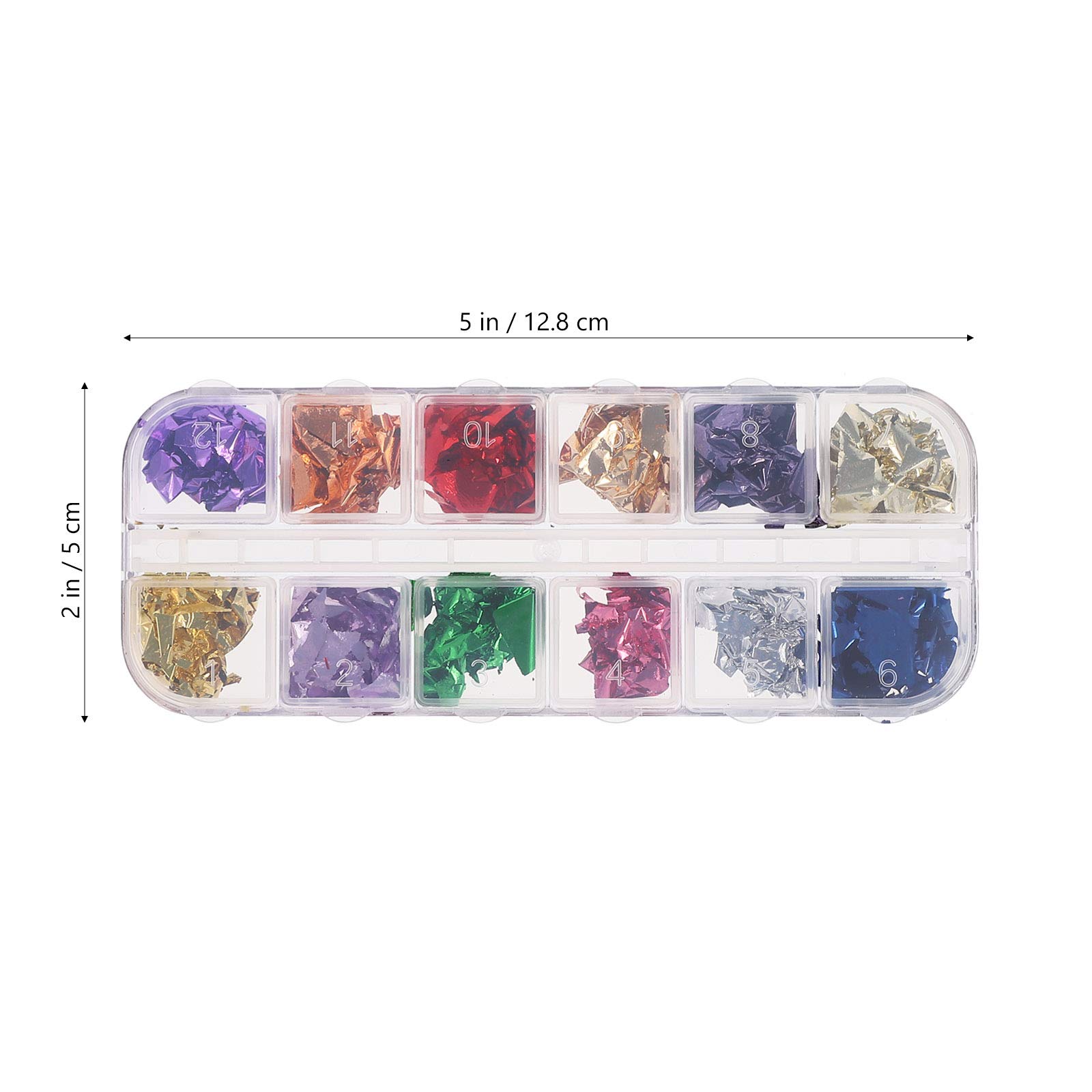 4 Boxes DIY Nail Art Foil Decorations - Metallic Glitter Sequins for Manicure & Nail Art Design - Perfect for Home Salon, Parties, and Special Occasions