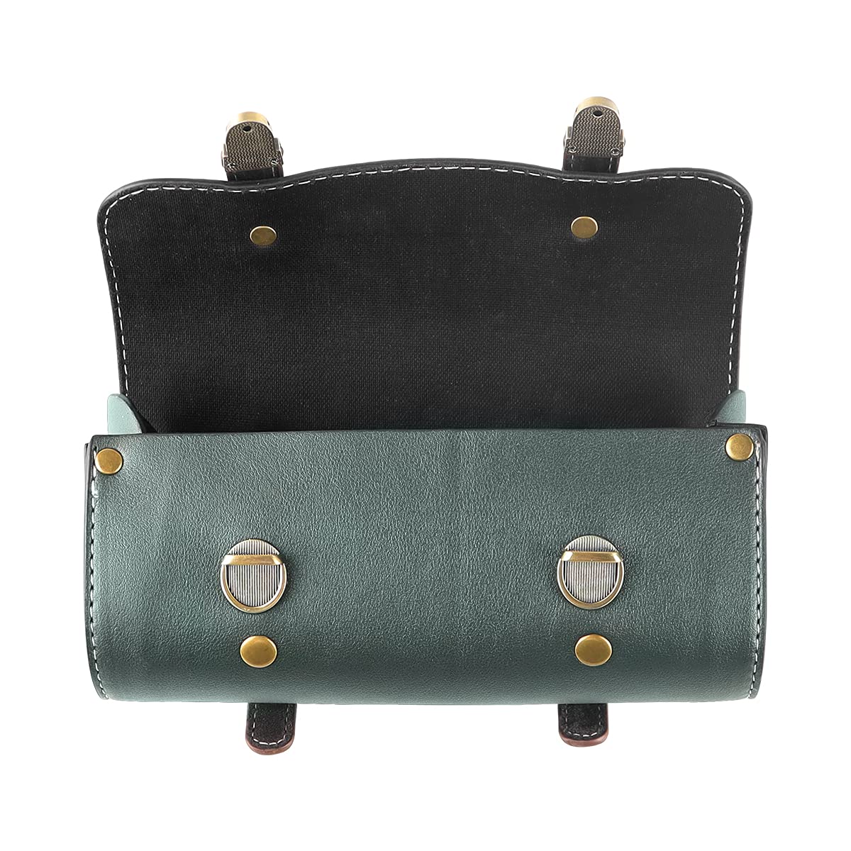 **YIBO Waterproof Quick Release Motorcycle Fork Bag - Universal Leather Side Tool Pouch for Bicycle & Bike Accessories (Green) - Perfect for Road Trips, Commuting & Outdoor Adventures**