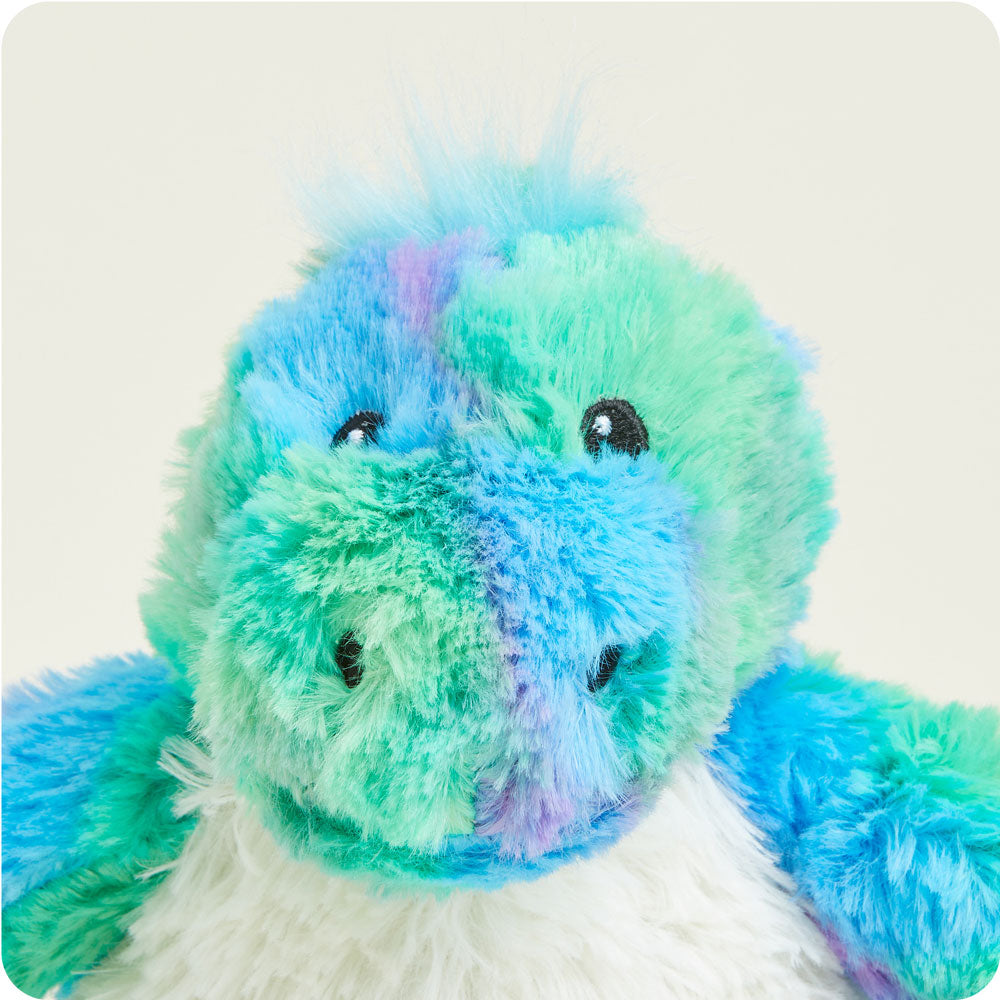 Rainbow Dinosaur Warmies Junior - Soft Plush Stuffed Animal with Lavender Scent for Kids | Perfect for Bedtime, Anxiety Relief & Sensory Play