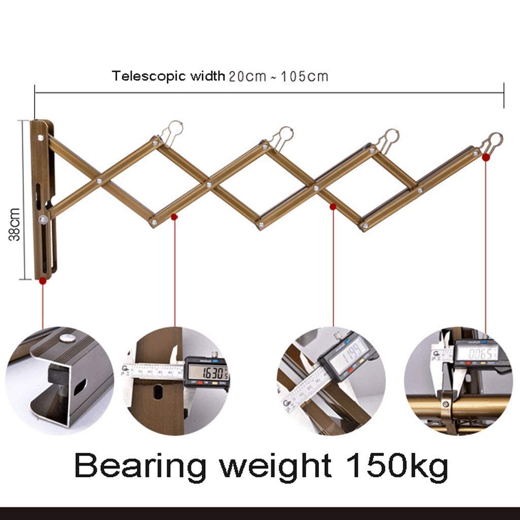 XBSXP Expandable Stainless Steel Wall Mount Drying Rack - Foldable Clothes Airer for Bathroom, Living Room & Outdoor Use | Space-Saving Towel & Laundry Organizer (4-Track) | Perfect for Small Apartments, RVs & Balconies