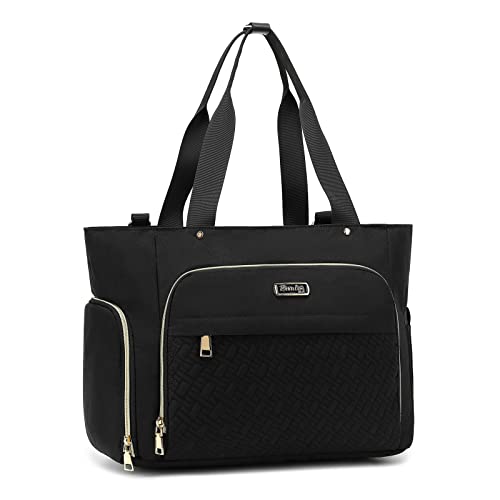 Beaulyn Multifunctional Diaper Bag Tote for Women - Breast Pump Bag with 15.6