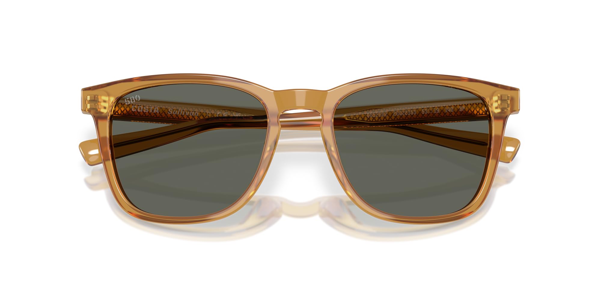 Costa Del Mar Men's Sullivan Square Polarized Sunglasses - UV Protection, Durable Frame for Outdoor Activities, Fishing, and Driving