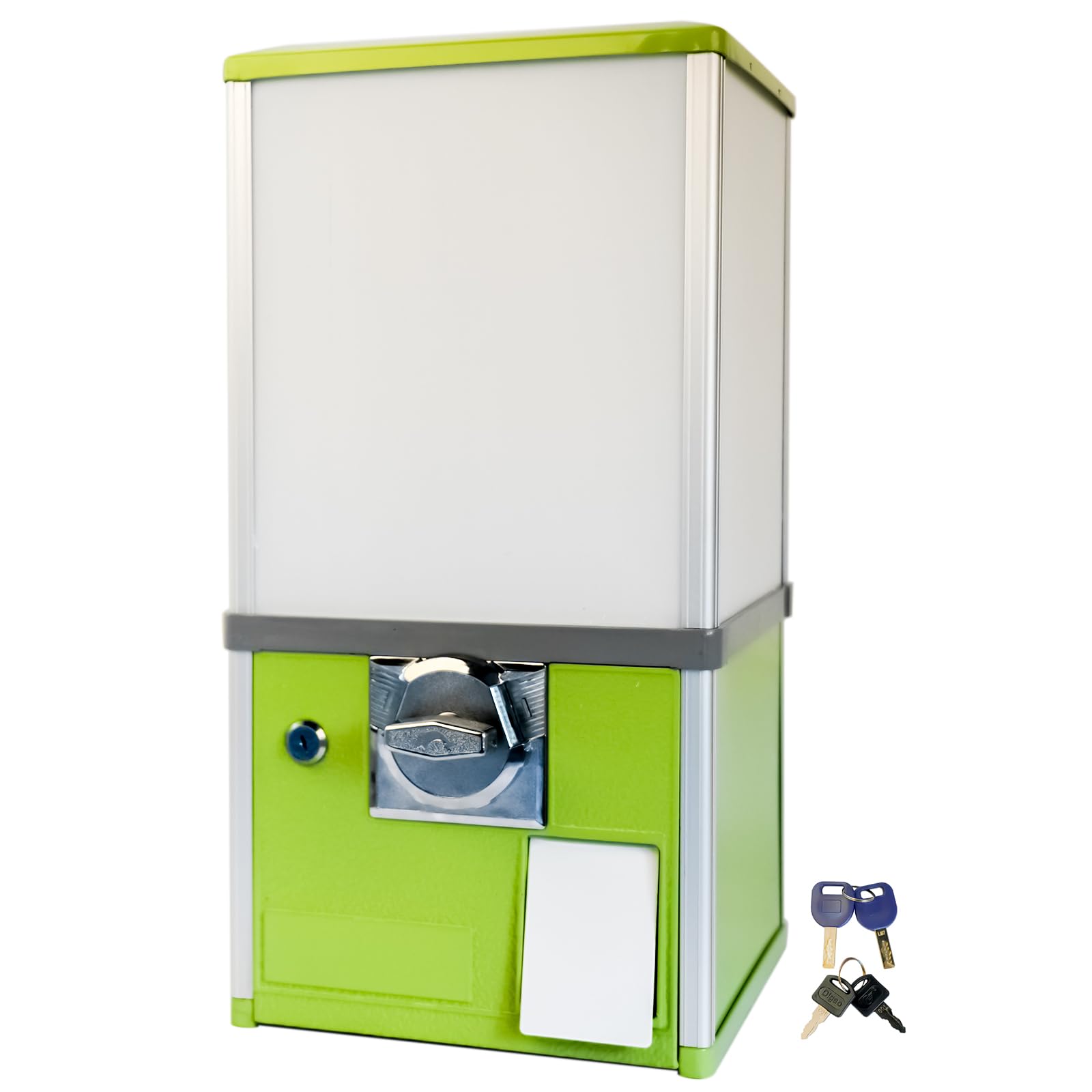 Commercial Candy Gumball Vending Machine - Capsule Toy Dispenser for Game Arcades, Retail Stores & Malls | Bulk Candy & Toy Vending Solution (Green) - Perfect for Arcades, Shopping Centers & Entertainment Venues