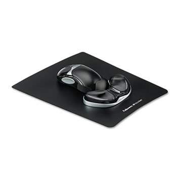 Ergonomic Gel Gliding Palm Support with Mouse Pad - Black | Comfortable Wrist Rest for Office & Gaming | Reduce Fatigue for Long Computer Use