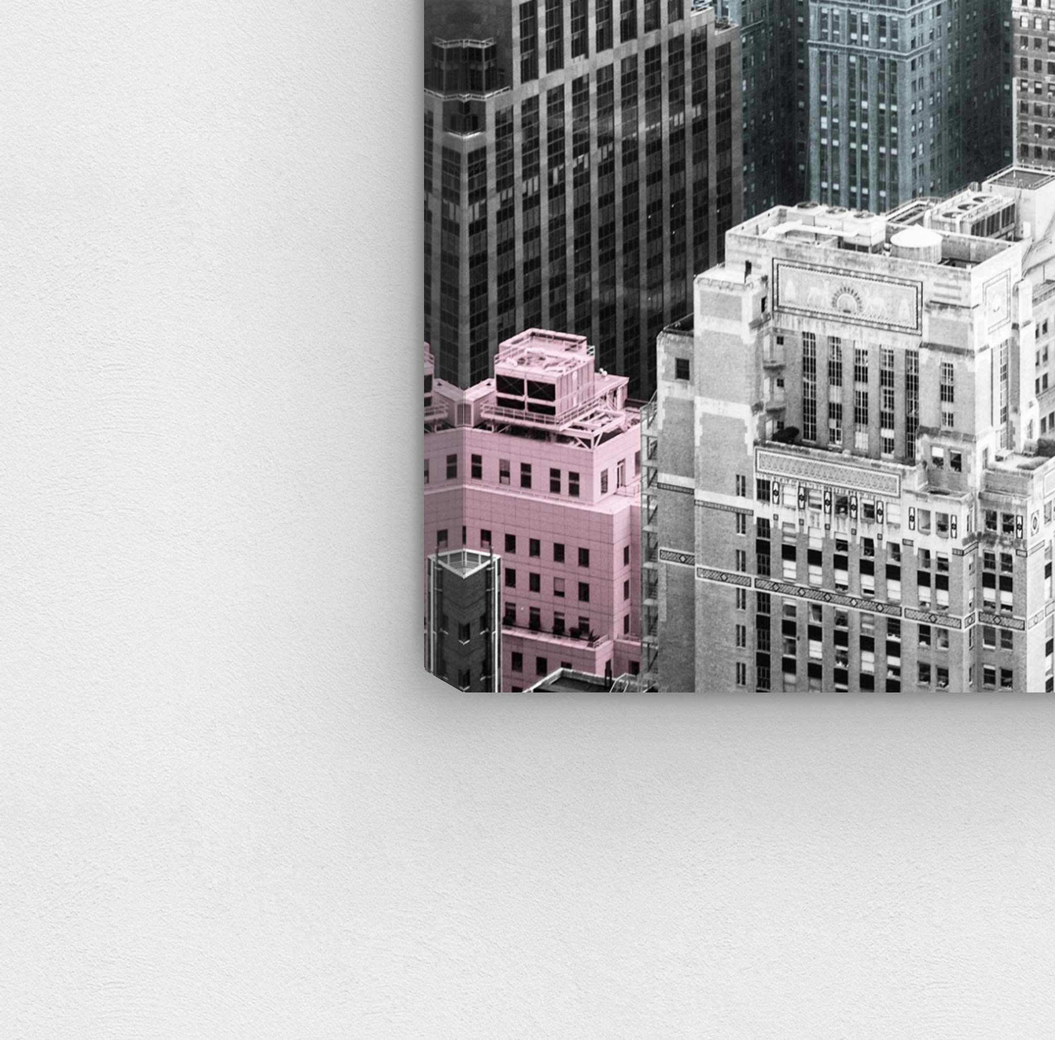 Bright City and Gold - Cities and Skylines Wall Art Canvas Prints for Modern Home & Office Decor | Urban Landscape Painting for Living Room, Bedroom or Workspace