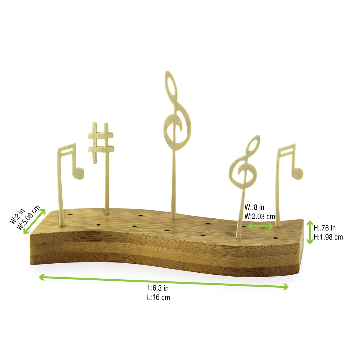 Eco-Friendly Bamboo Skewer Stand - Biodegradable Kabob Holder for BBQ, Party & Food Display - 6.25