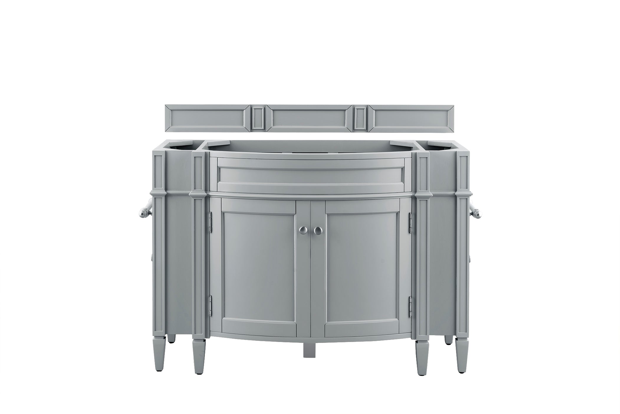 Brittany 46-Inch Single Bathroom Vanity in Urban Gray - Modern Bathroom Storage Solution for Small Spaces