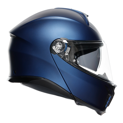 AGV Tourmodular Solid Galassia Matt Blue Motorcycle Helmet - Lightweight & DOT Certified for Street & Racing - Perfect for Urban Commuting & Track Days