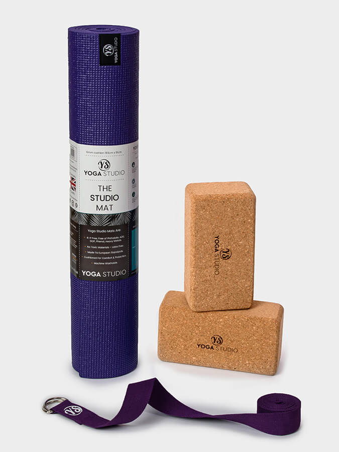 Eco-Friendly Cork Yoga Mat Set with Non-Slip Surface - Oeko-Tex Certified for Home & Studio Practice - Perfect for Beginners & Professionals
