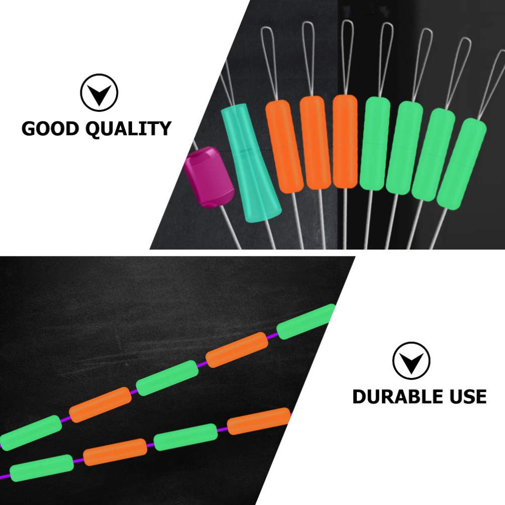 10pcs Bobber Stoppers for Fishing Line - NUOBESTY Float Connector Tackle Accessories - Perfect for Freshwater & Saltwater Fishing, Fly Fishing, and Ice Fishing