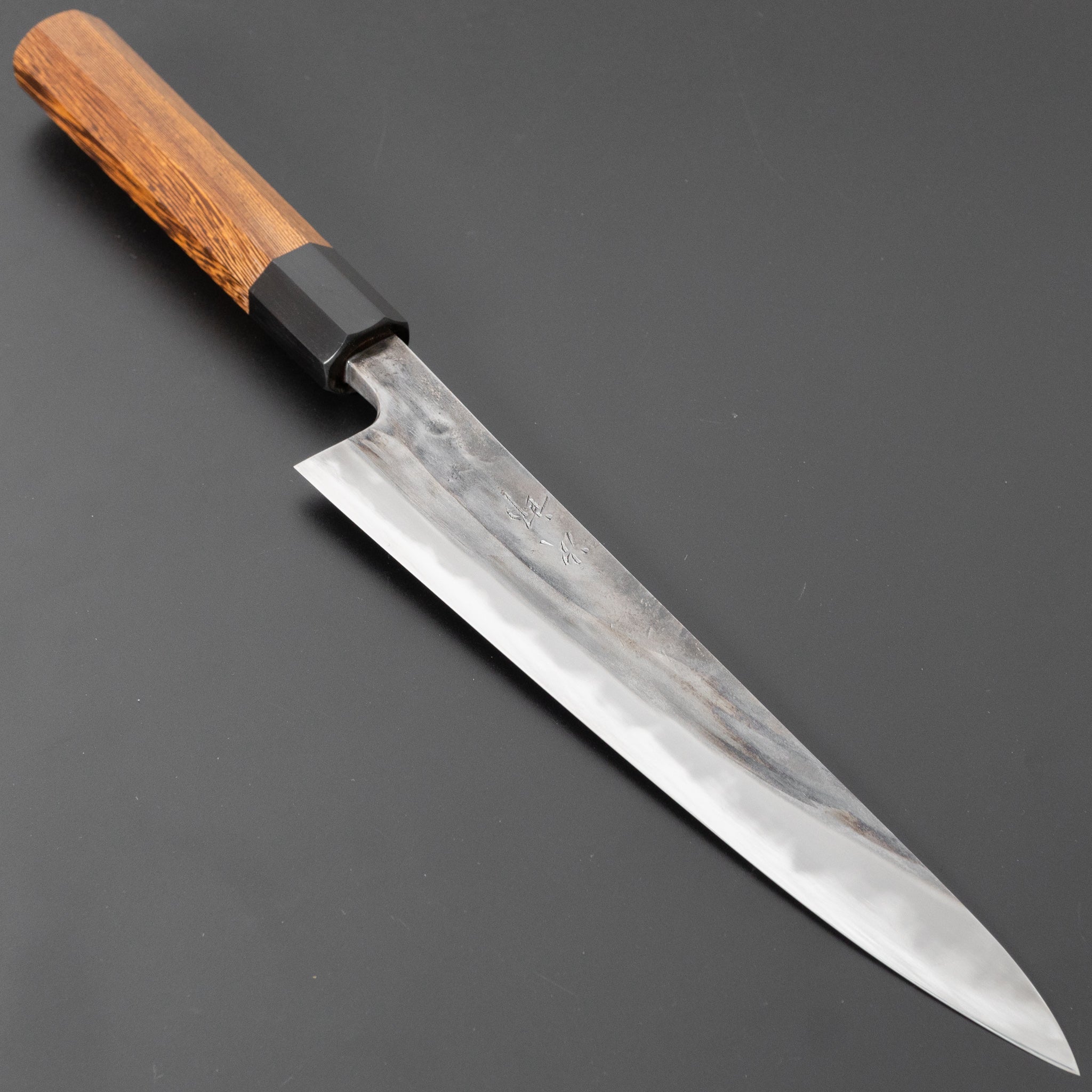 Premium Jiro Tsuchime Sujihiki 210mm Japanese Slicing Knife - Taihei Tagayasan Wood Handle (#379) - Perfect for Sushi, Sashimi & Meat Carving