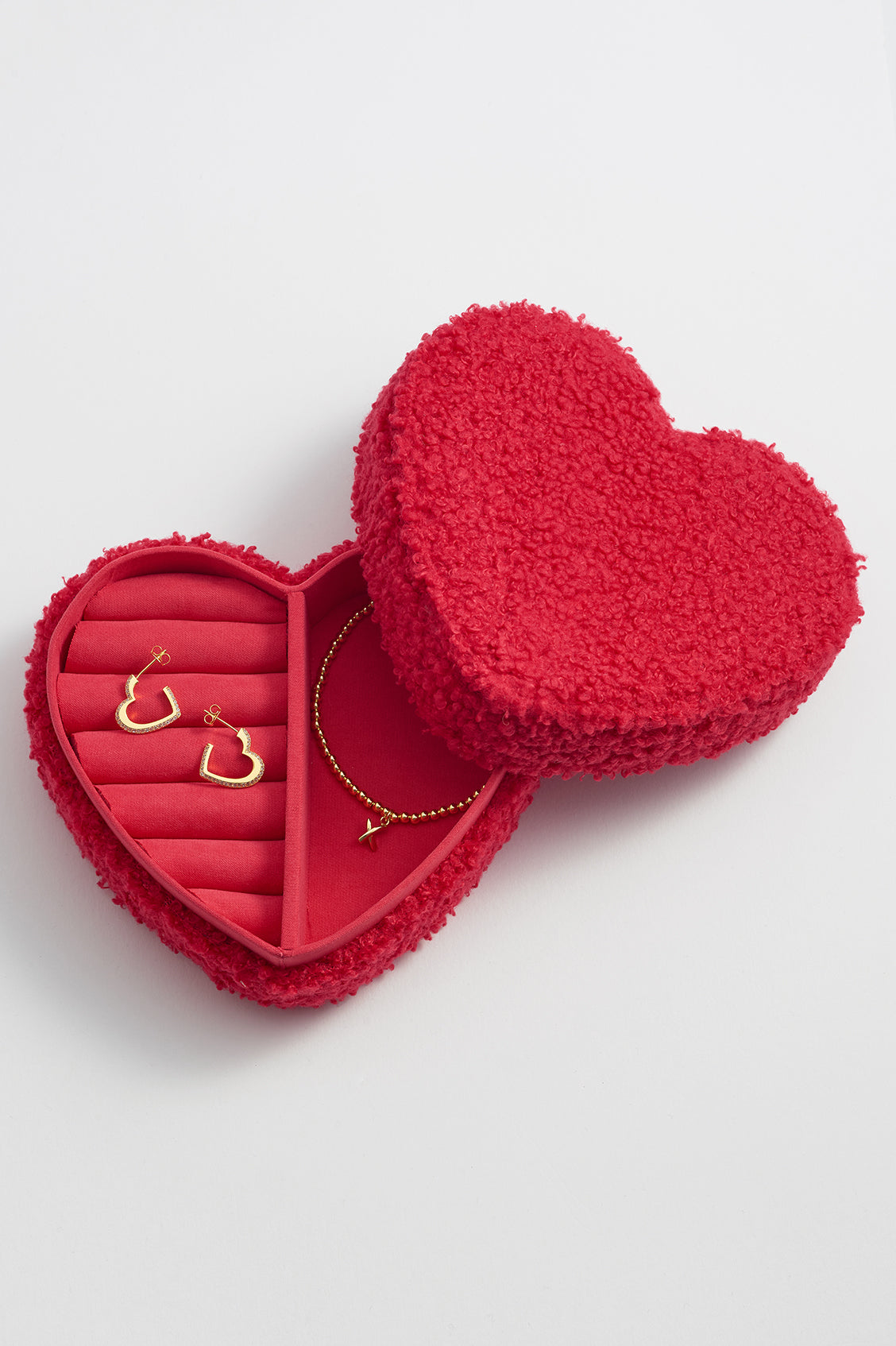 Elegant Heart-Shaped Jewelry Box for Women - Perfect for Gift Giving, Valentine's Day & Special Occasions | Compact Jewelry Storage Organizer for Rings, Necklaces & Earrings