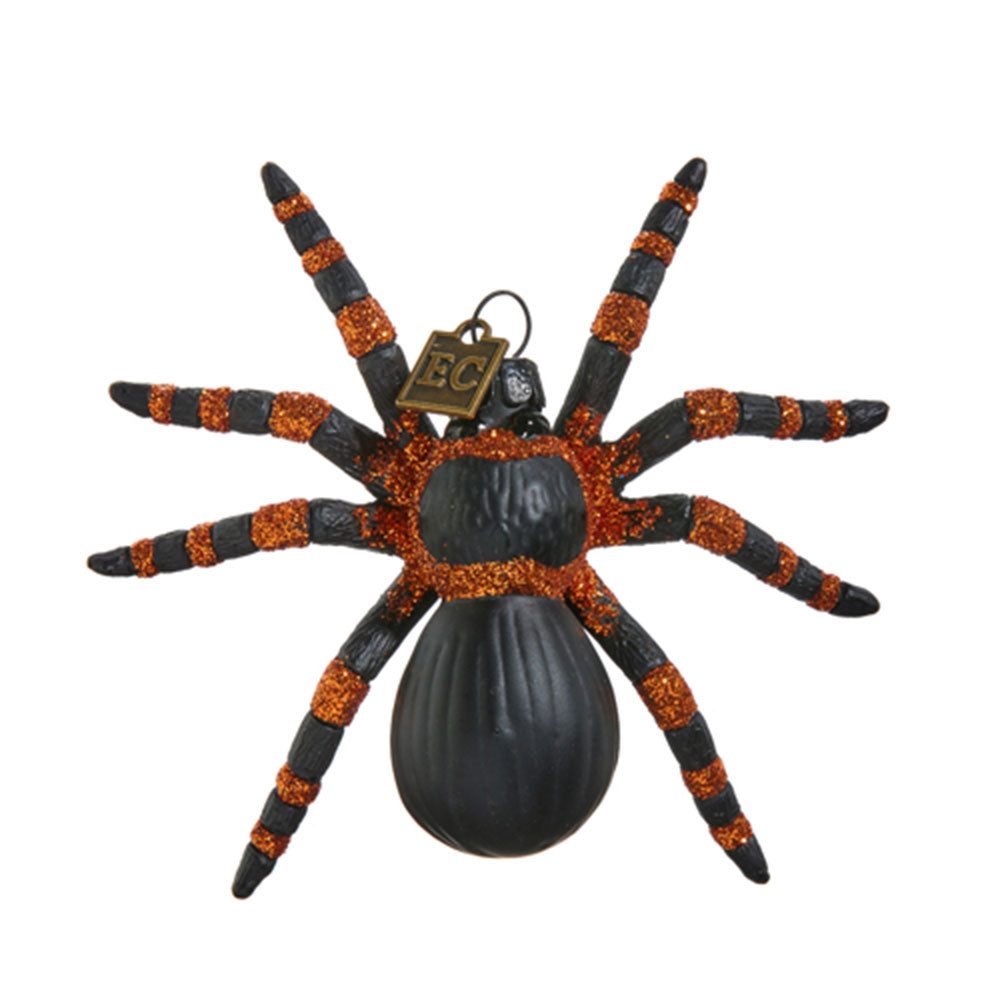 Eric Cortina Along Came A Spider Glass Ornament - Handcrafted Spider Decor for Halloween, Christmas Tree, and Home Décor