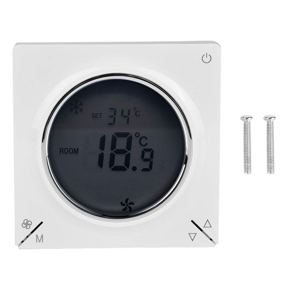 Smart Home WiFi Thermostat - Programmable Room Temperature Controller with LCD Digital Display for Air Conditioner & HVAC Systems | Perfect for Home Automation & Energy Savings