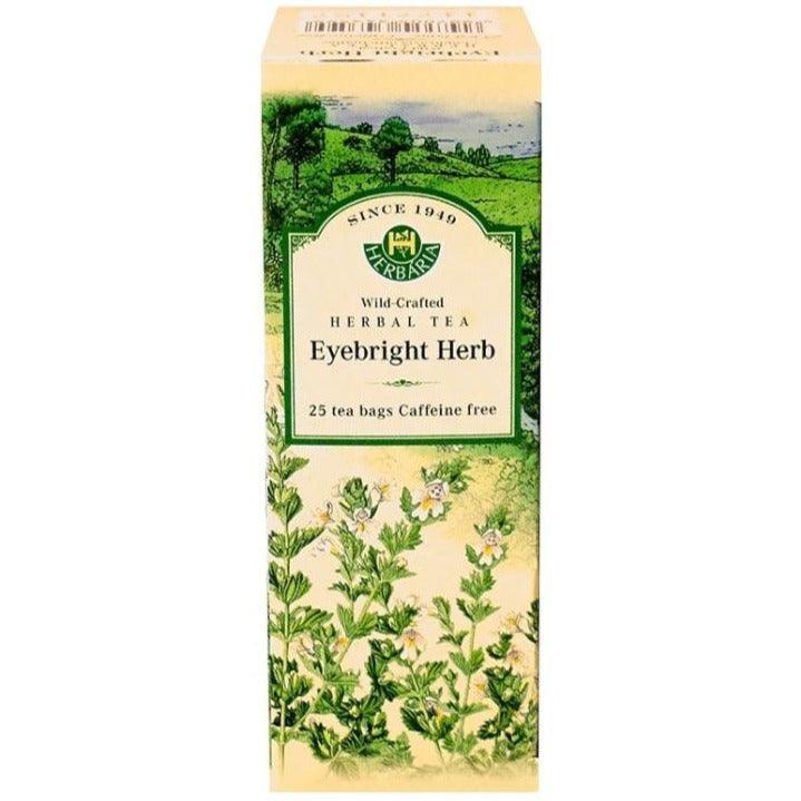 Herbaria Eyebright Tea Bags - 25 Count | Organic Herbal Tea for Eye Health & Allergy Relief | Perfect for Morning Routine, Work Breaks & Relaxation