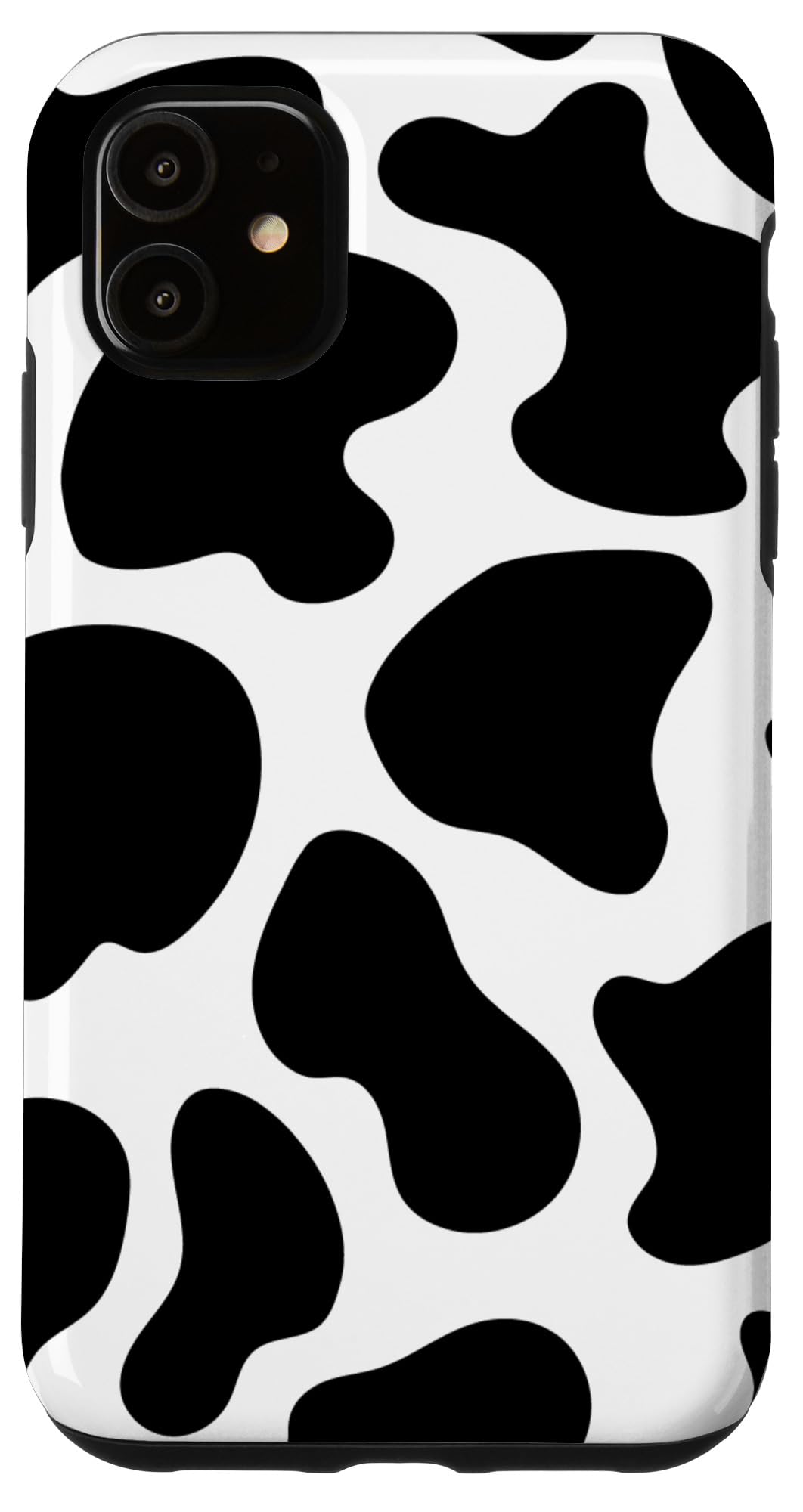 iPhone 11 Case - Cow Print Black & White Spotted Protective Cover | Cute Animal Pattern Phone Case for Women & Girls | Perfect for Farm Theme, Country Style & Animal Lovers