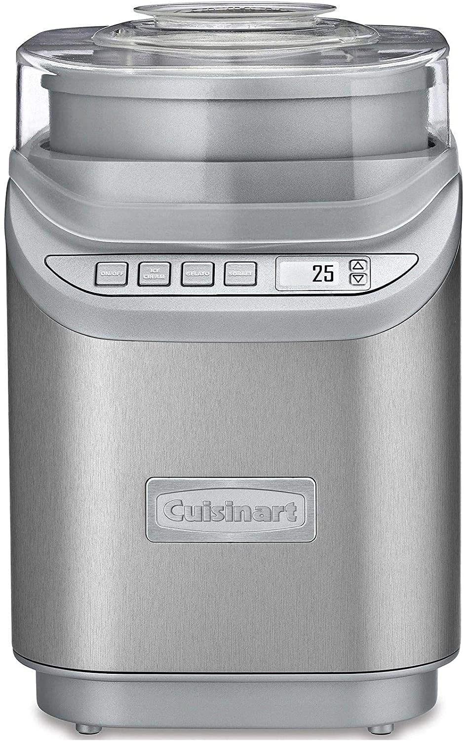 Cuisinart ICE-70P1 2-Quart Cool Creations Ice Cream Maker - Stainless Steel Frozen Dessert Machine for Ice Cream, Frozen Yogurt, Gelato & Sorbet with LCD Countdown Timer | Makes Homemade Treats in 20 Minutes | Perfect for Parties, Family Gatherings & Summer Desserts