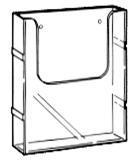A4 Single Pocket Brochure Holder - Wall Mount or Linking Display for Offices, Restaurants & Retail Stores