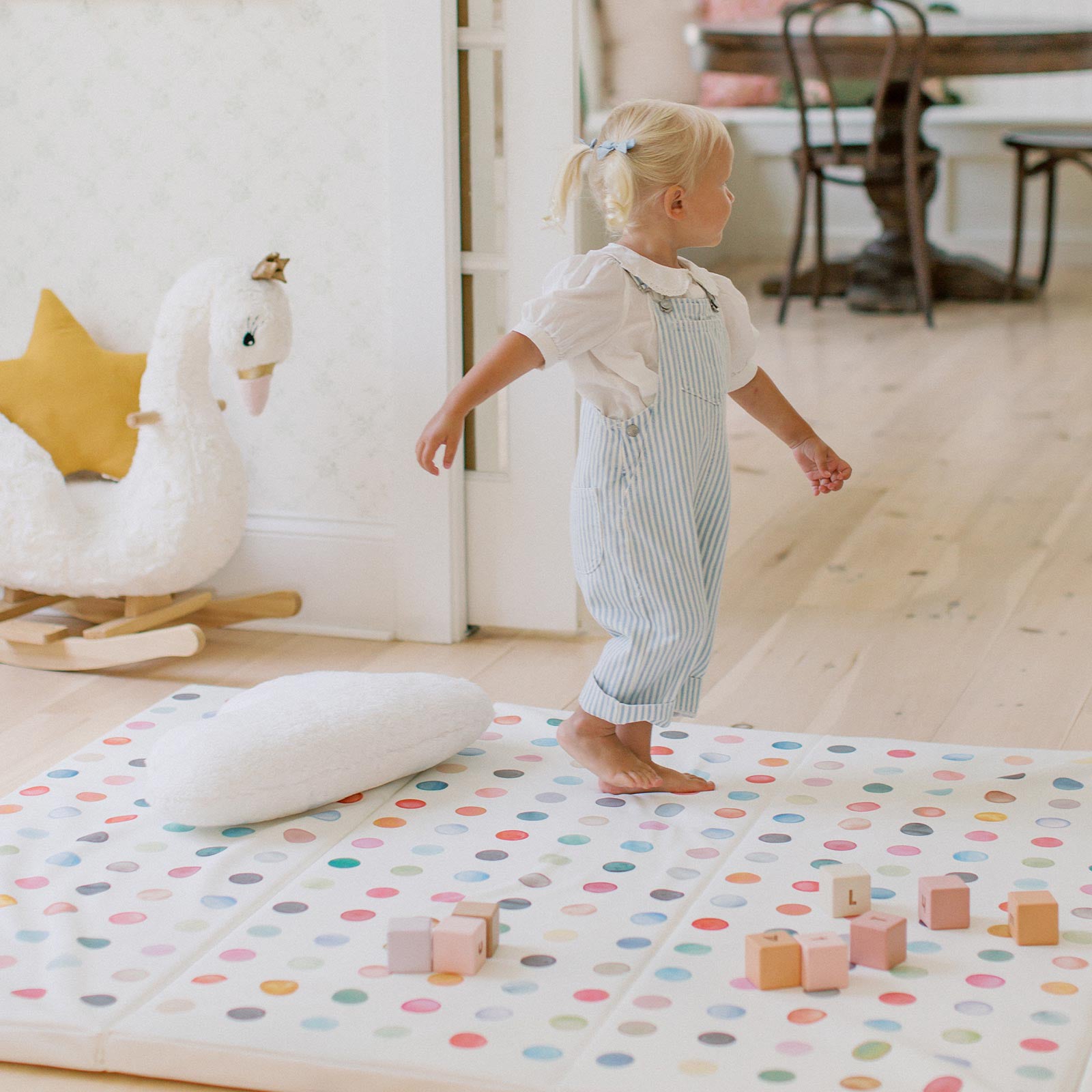 Dottie Tumbling Mat for Kids - Non-Slip Gymnastics & Yoga Mat - Perfect for Home, Gym, and School Activities