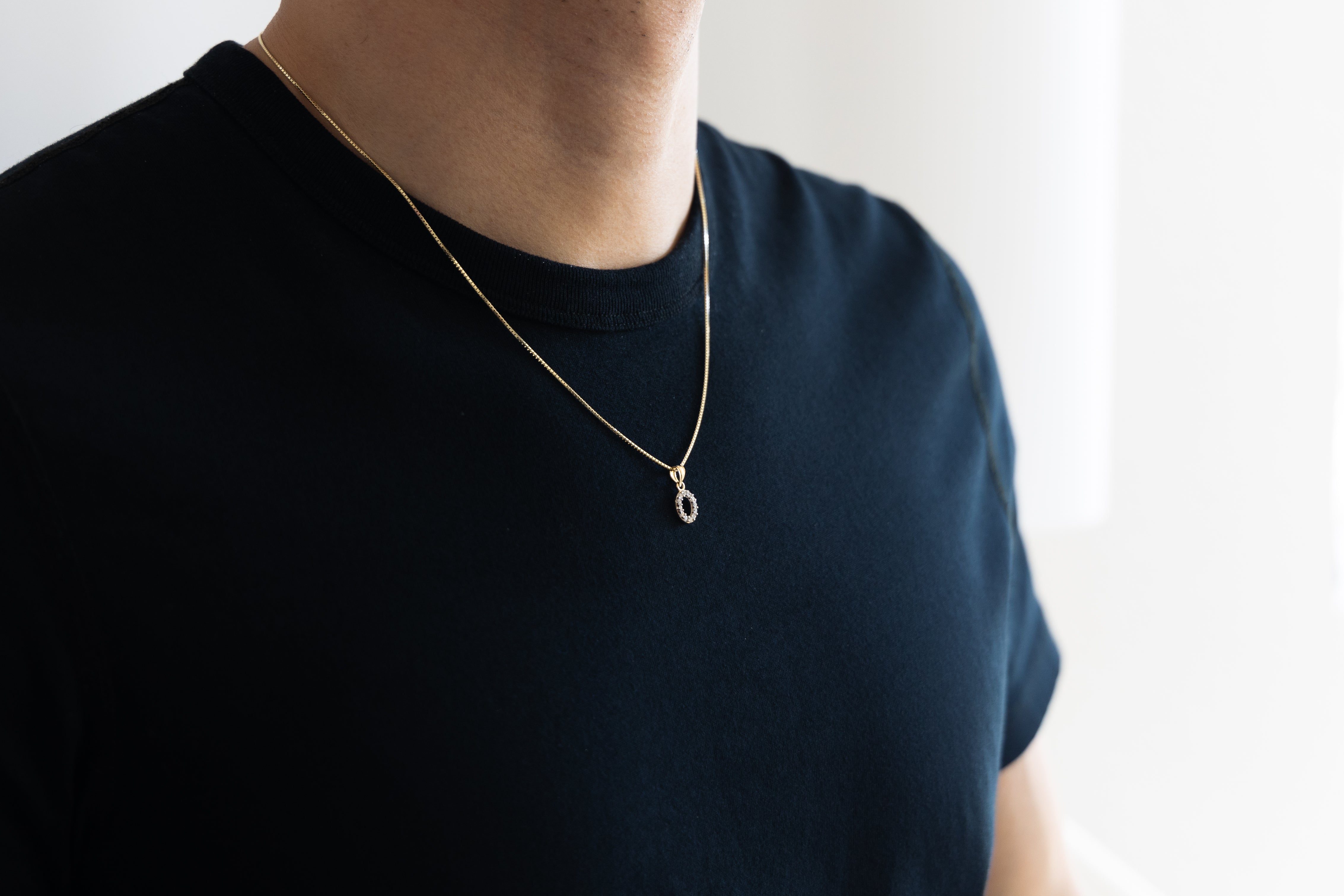 Gold Cubic Zirconia Letter O Pendant Necklace - Elegant Alphabet Jewelry for Women | Perfect Gift for Birthday, Anniversary & Graduation | Wear Daily or for Special Occasions