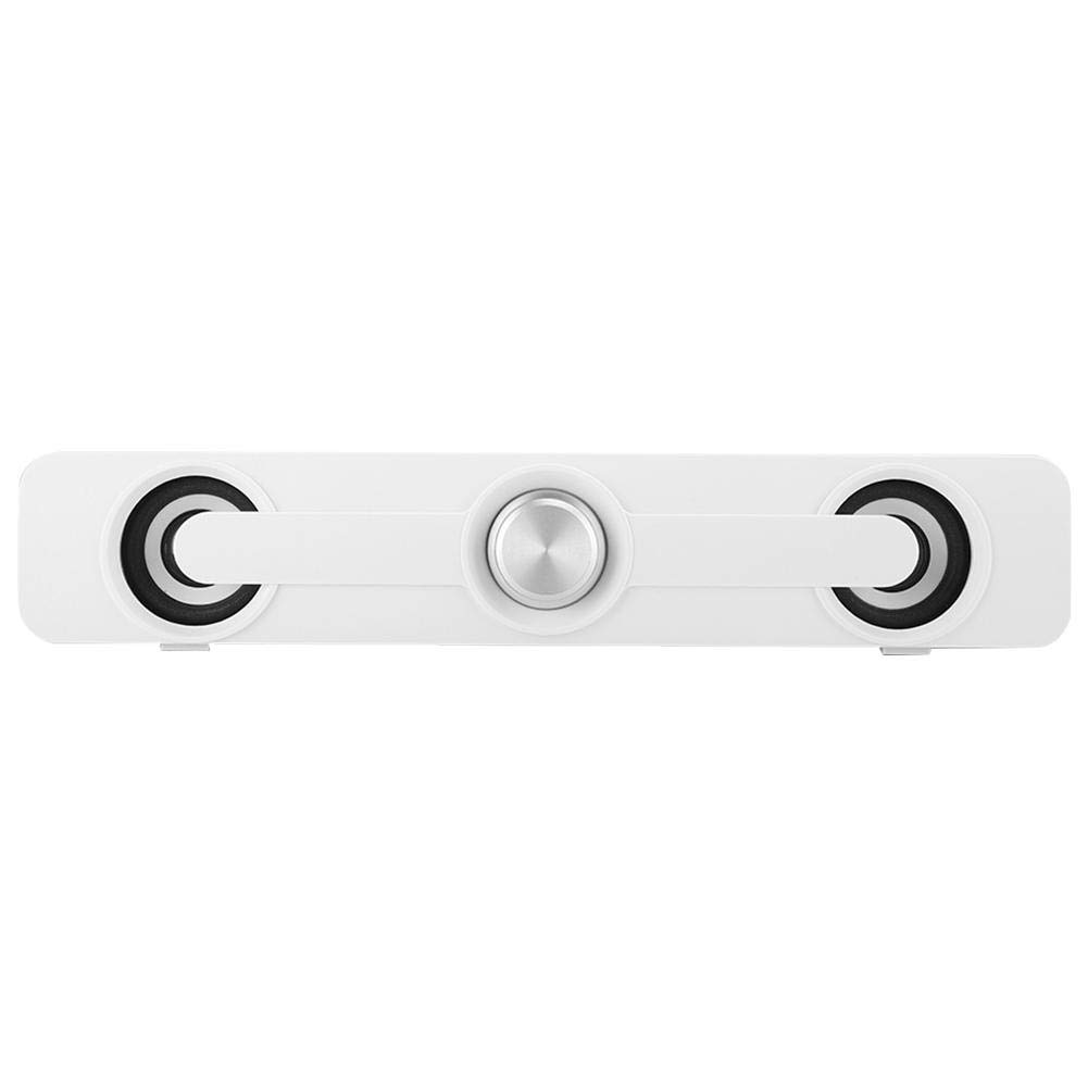 Sorand Bass Speaker - High-Performance Subwoofer Soundbar for Computer & Laptop, White - Perfect for Home Office & Gaming Setup