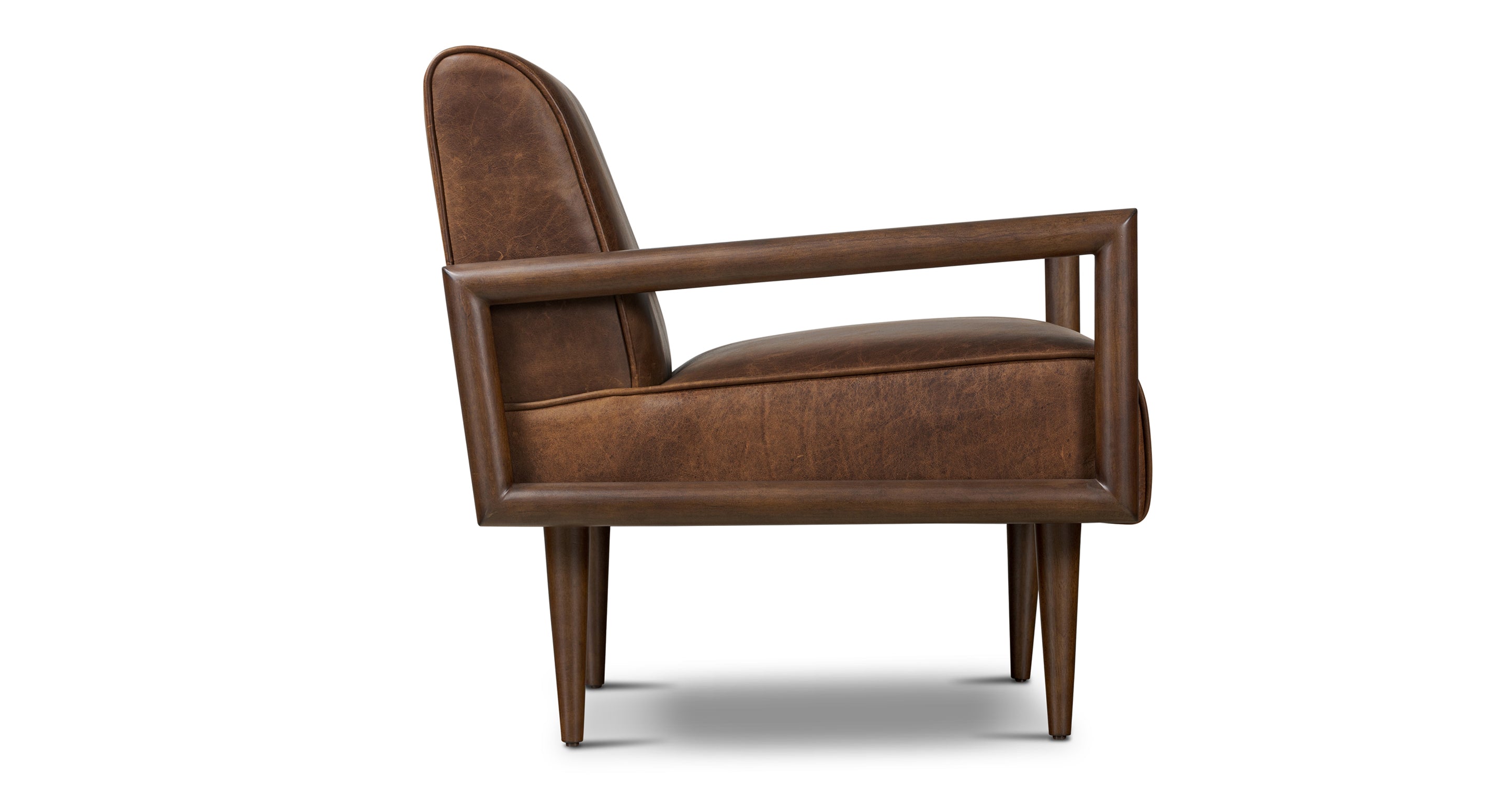 Viborg Modern Lounge Chair - Comfortable Accent Chair for Living Room, Bedroom, Office - Soft Upholstered Fabric with Sturdy Wooden Legs - Perfect for Relaxing, Reading, or Napping