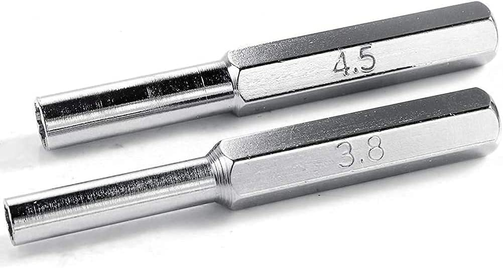 Hex Screwdriver Bits 3.8mm & 4.5mm - Compatible with Nintendo NES, SNES, N64, Gameboy, Sega Megadrive & Master System Consoles - Perfect for Console Repair & Maintenance
