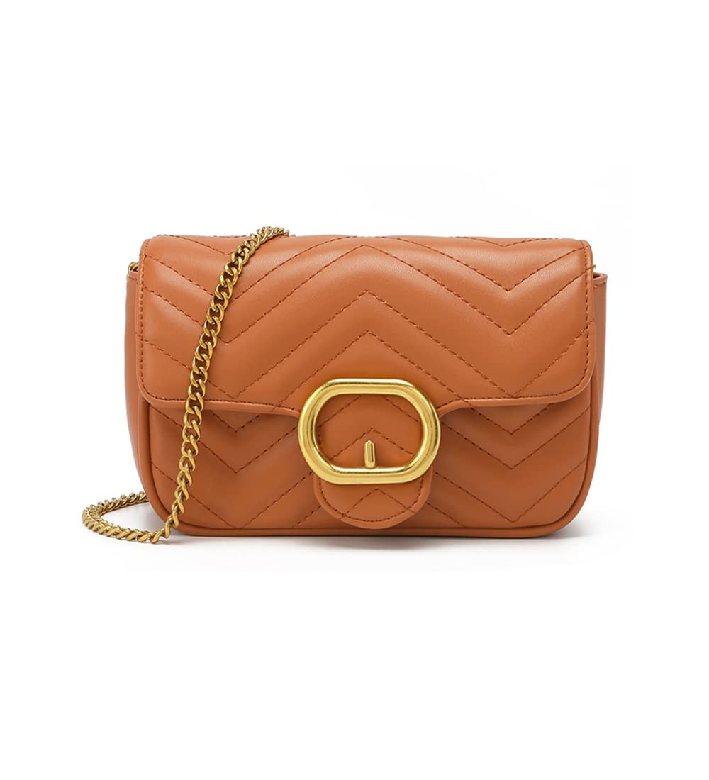 YXBQueen Designer Women's Crossbody Bag - Lattice Vegan Leather Purse, Quilted Shoulder Handbag for Casual Outings, Work & Travel