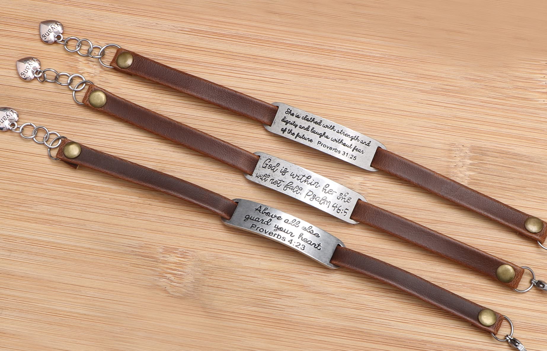 Christian Leather Bracelet for Women - Inspirational Bible Verse Jewelry - Faith-Based Religious Gift for Christmas, Birthday & Baptism - Perfect for Daily Wear & Spiritual Encouragement