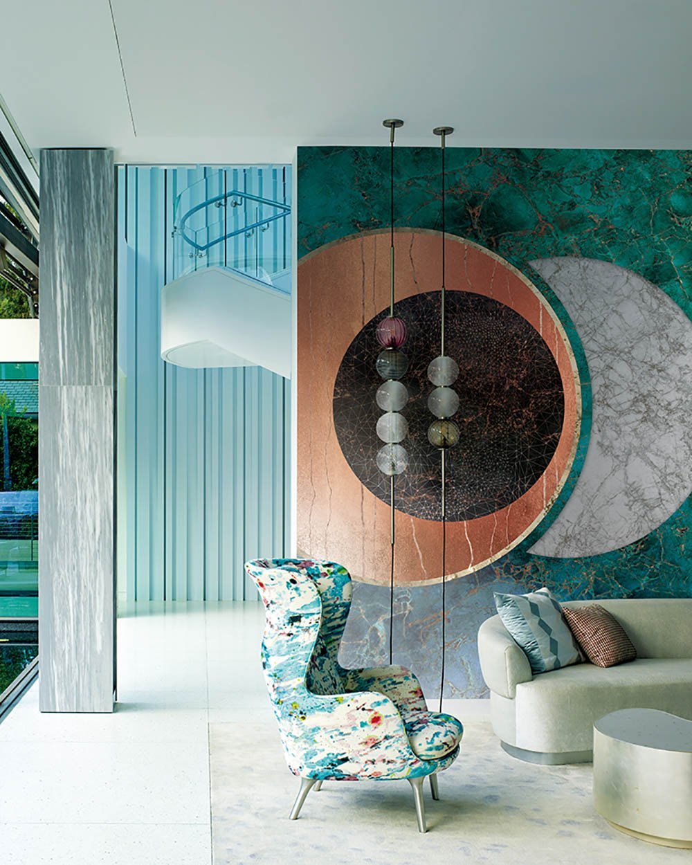 Cobalt The Circle - Premium Home Decor & Modern Wall Art for Living Room, Bedroom, Office - Perfect for Minimalist & Contemporary Interior Design