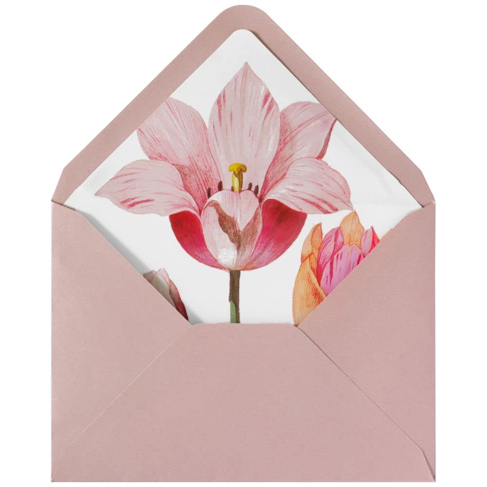 Beautiful Botanical Tulips Easter Greeting Card - Perfect for Spring Celebrations, Holiday Wishes & Home Decor