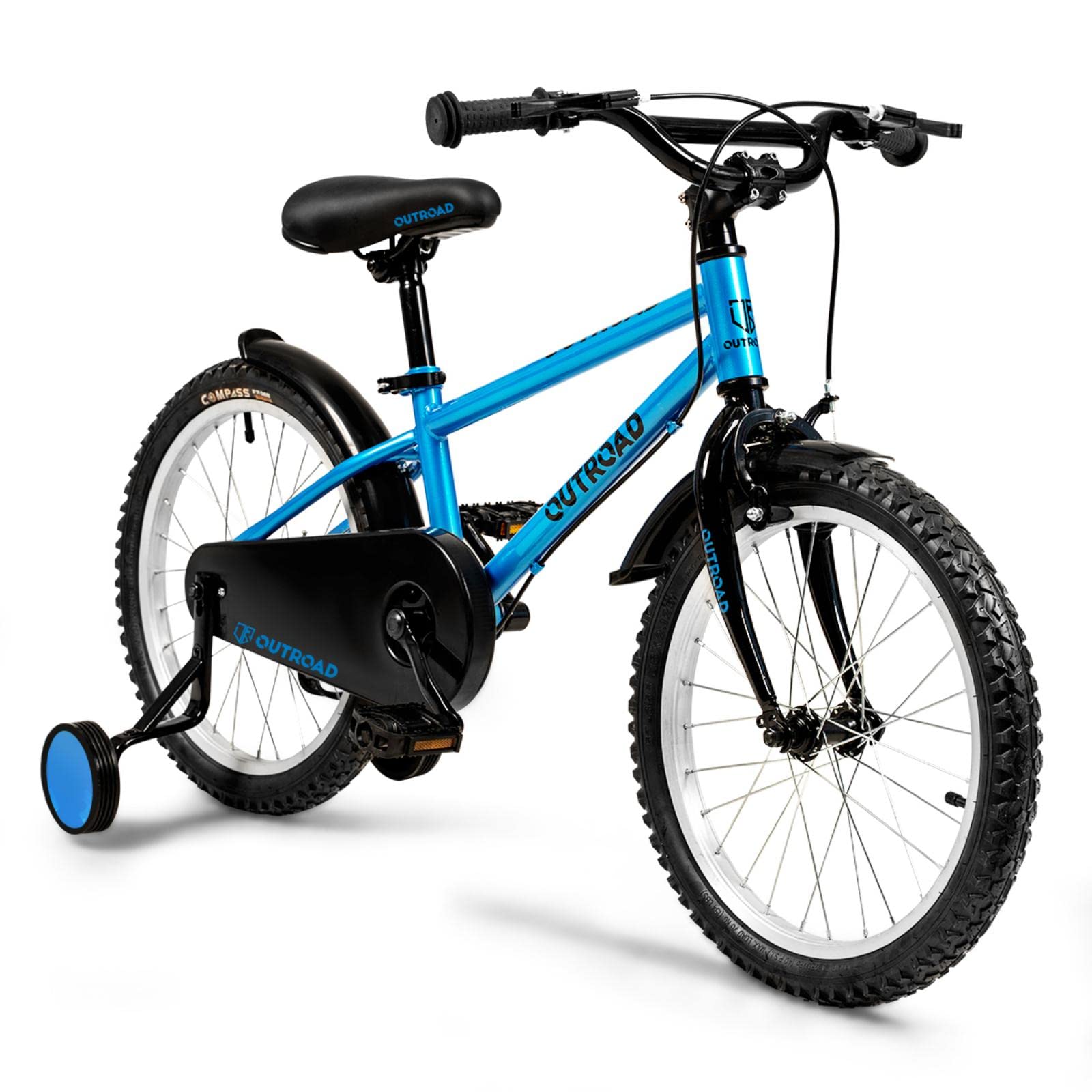 14/16/18 Inch Foldable Kids Bike with Training Wheels - Adjustable Toddler Bicycle for Boys & Girls Ages 3-9 Years - Beginner Bike with Dual Brake System - Multi-Color Children's Bicycle for Outdoor Play, Park Rides & Learning to Cycle