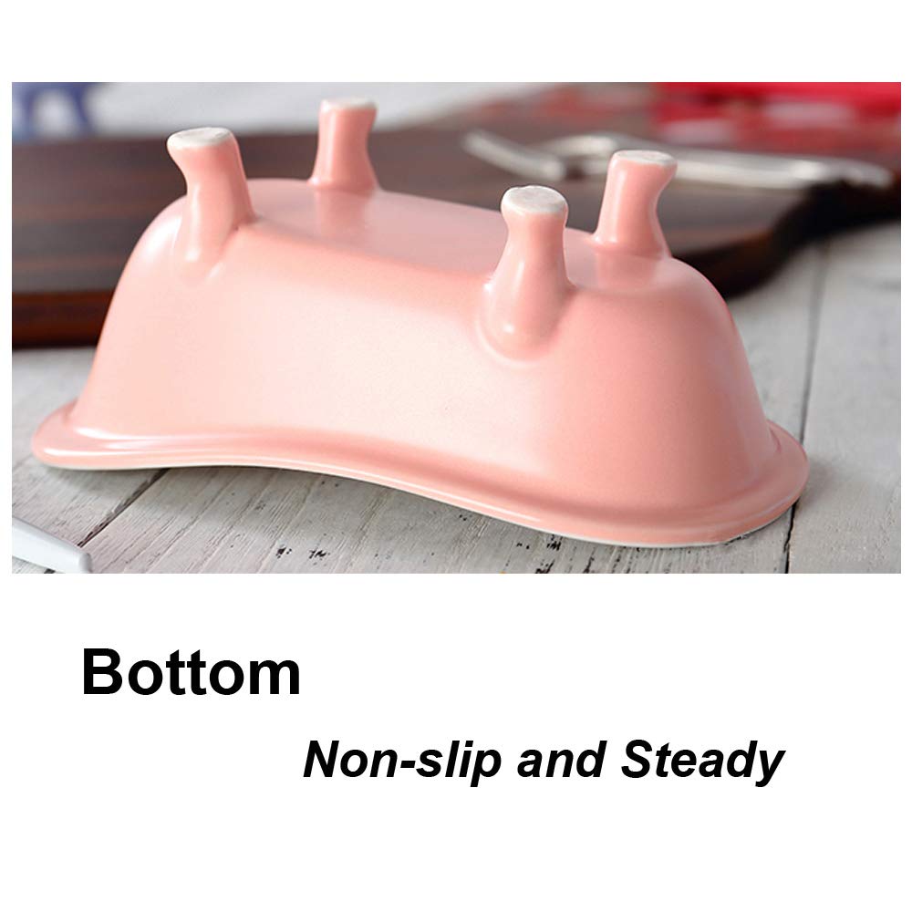 Ceramic Small Animal Bathing Sand Tub - Hamster Sand Bath, Bird Bathroom & Cage Accessories for Guinea Pigs, Squirrels, Chinchillas | Relaxing Habitat House, Sleeping Pad & Food Bowl - Perfect for Cage Enrichment & Small Pet Grooming