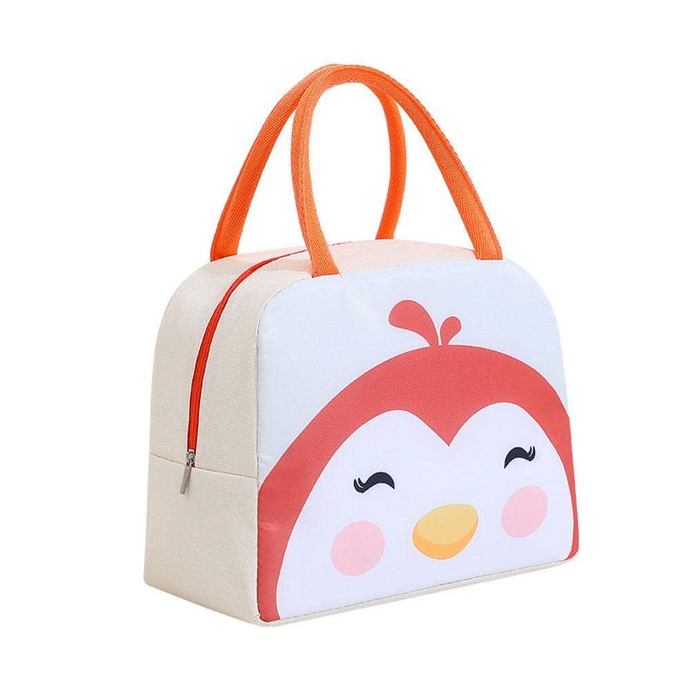 Pulunto Insulated Lunch Bag with Cartoon Print - Reusable Thermal Cooler Tote for Work, School & Picnic - Water-Resistant & Portable Food Container - Perfect for Office Meals, Kids Lunchbox & Outdoor Activities