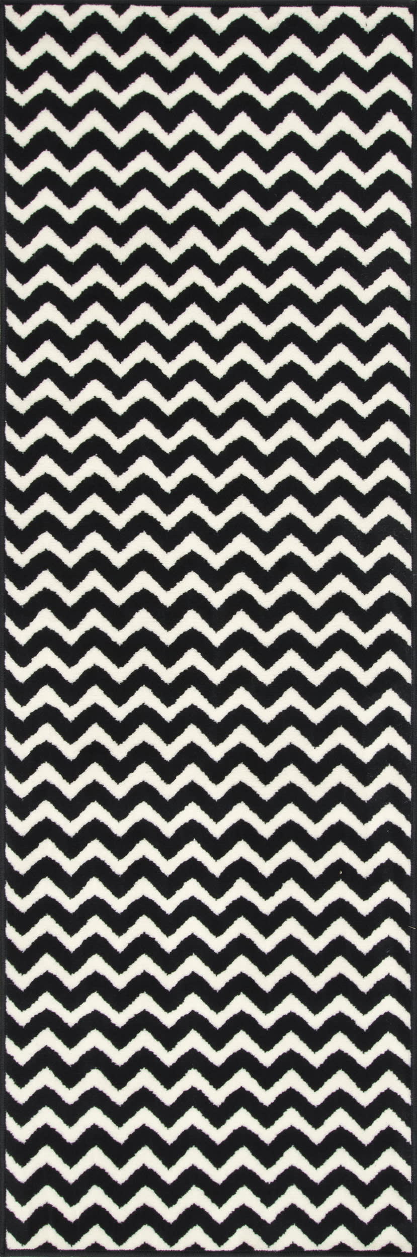 Stylish Chevron Area Rug in Black - Perfect for Living Room, Bedroom, or Office Decor