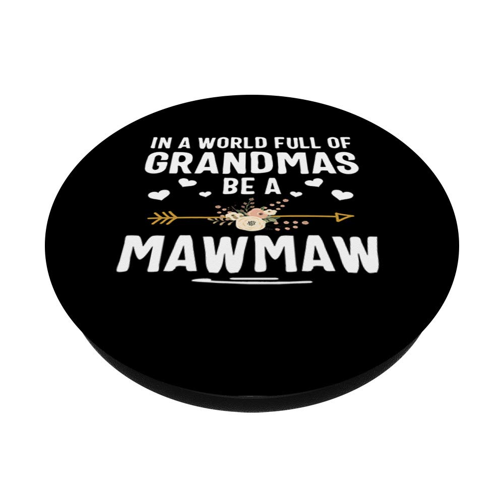 Swappable PopGrip for Phones & Tablets - Thanksgiving 'Mawmaw' Design | Perfect for Family Gatherings & Holiday Gifts