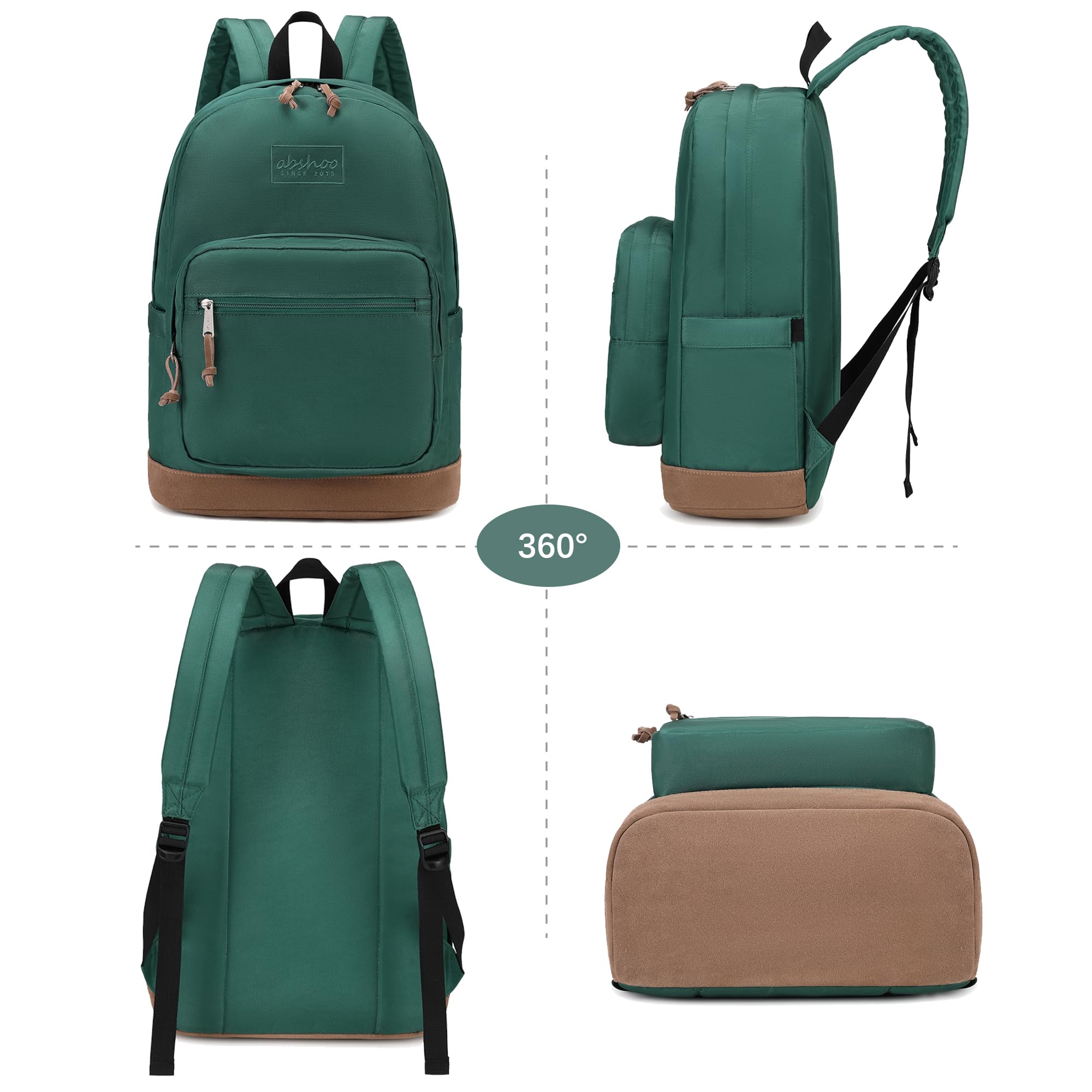 Abshoo Casual Travel Backpack for Men & Women - School Bag for College & Teens (Green) - Perfect for Daily Use & Outdoor