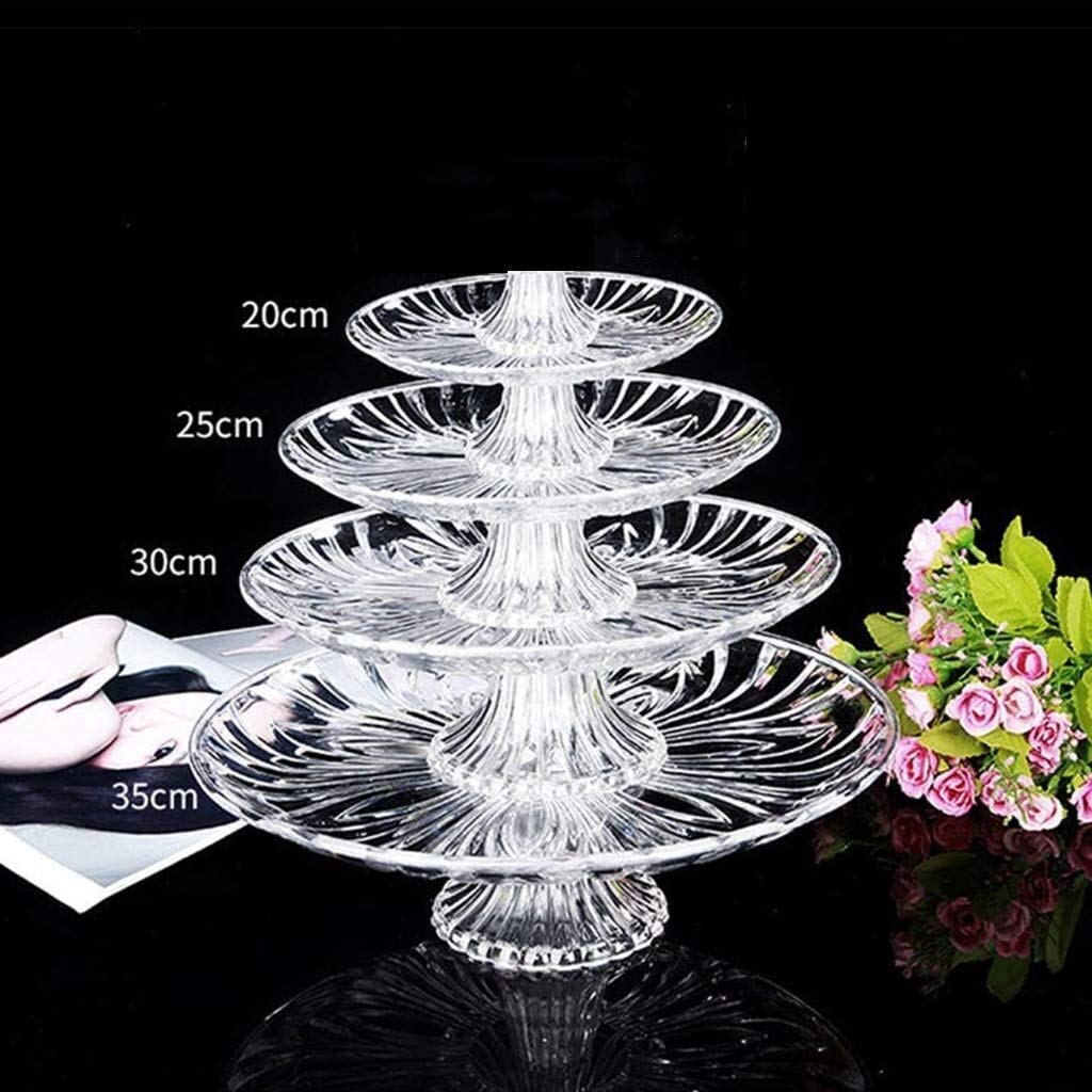 Acrylic Plastic Fruit Bowl - Decorative Kitchen Countertop Fruit Basket & Banana Holder for Living Room, Dining Table - Multi-Functional Serving Dish for Fruits, Snacks, and Home Decor