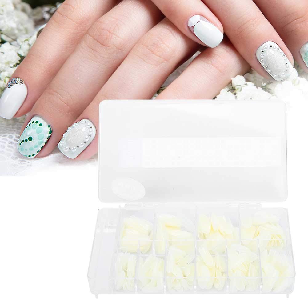 500pcs Natural Color Nail Art Tips - Professional Manicure Tools for DIY Nail Salon, Easy to Remove & Durable Artificial Nails for Manicurists & Nail Lovers | Perfect for Home Nail Care, Salon Services & Nail Art Designs