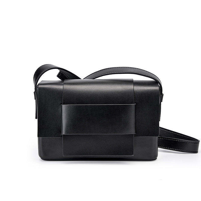 Genuine Soft Leather Woven Small Square Shoulder Bag & Crossbody Purse for Women - Perfect for Work, Travel, and Everyday Use