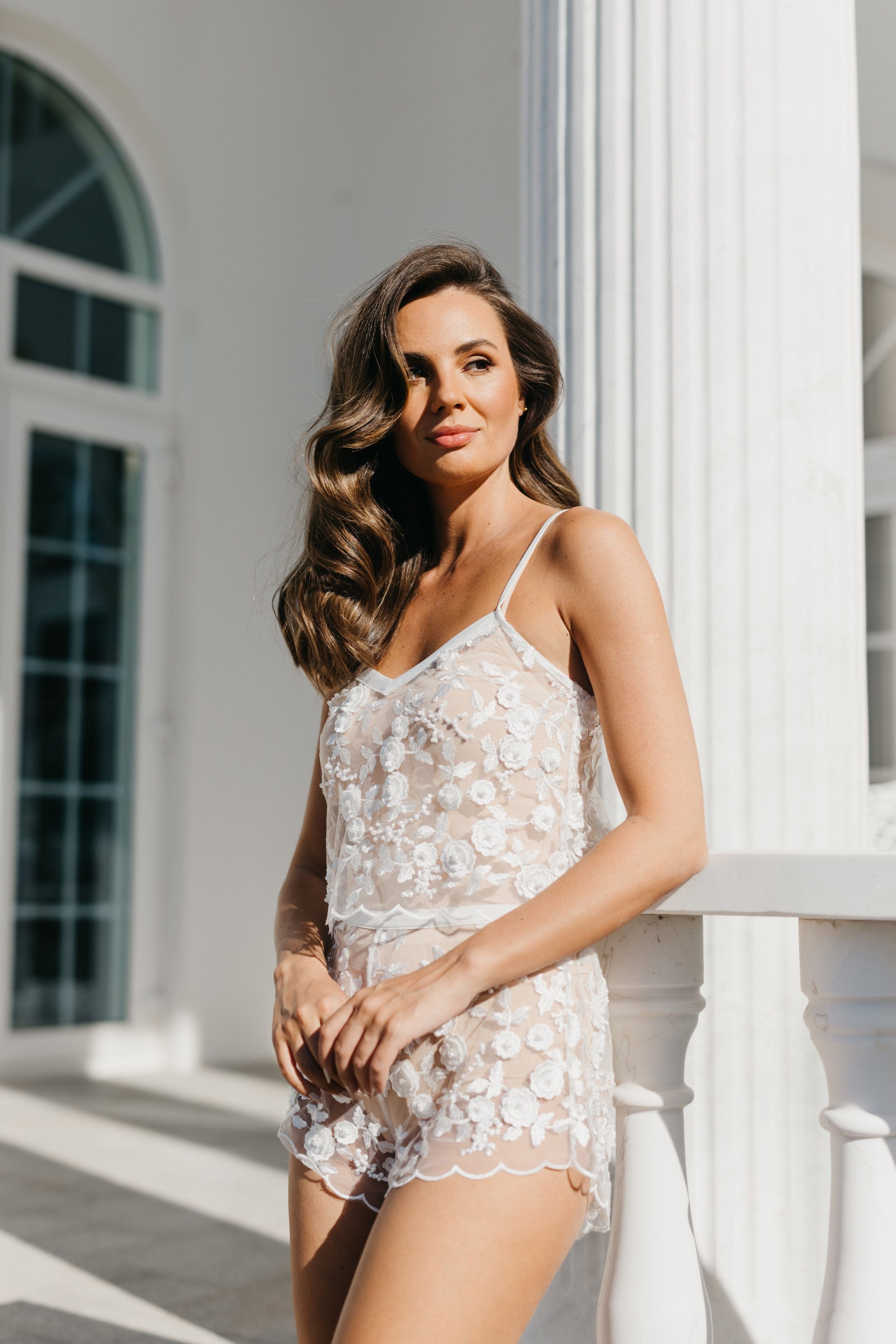 Zara Lace Beaded Wedding Dress Set - Elegant Bridal Gown with Intricate Beading for Bride, Bridesmaid & Formal Occasions