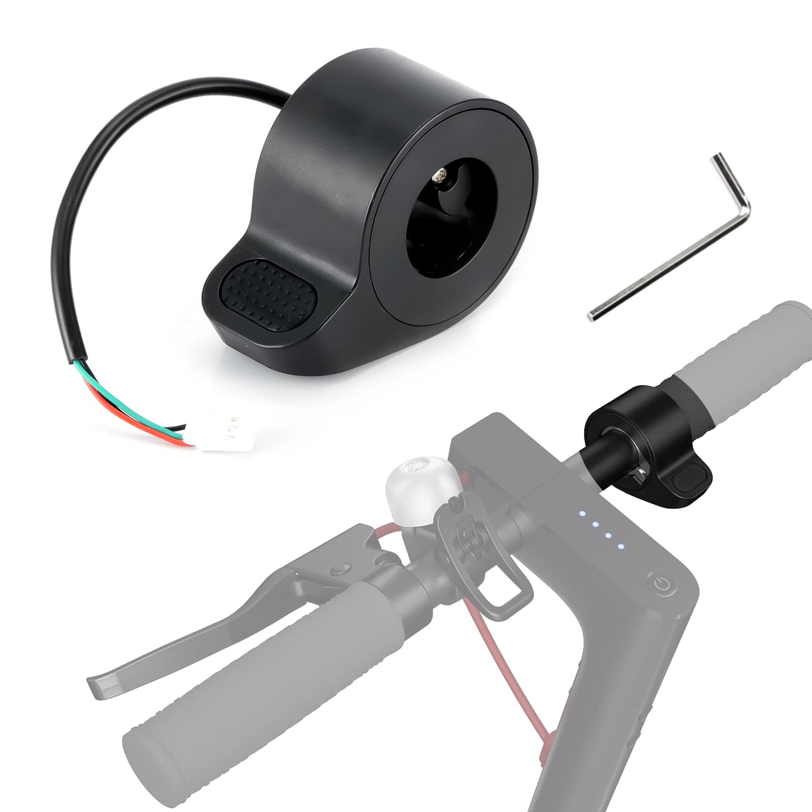 Xiaomi M365/Pro 1S Electric Scooter Throttle Replacement Part - Male Connector | Compatible with Xiaomi Electric Scooters | Perfect for Commuting & Urban Travel