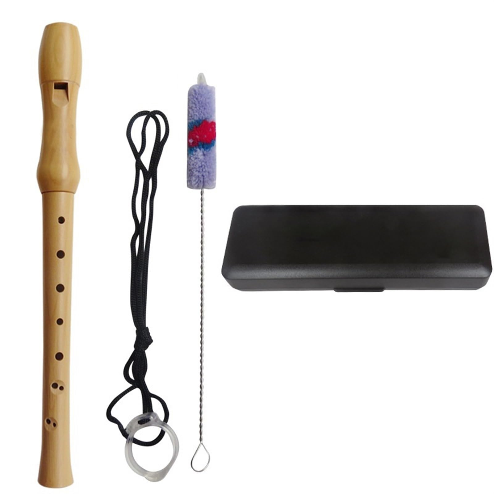 Wooden Recorder Saxophone 8 Hole Clarinet Vertical Flute - Professional Musical Wind Instrument for Beginners & Students - Perfect for School, Band Practice & Home Music Learning (Color: 02)