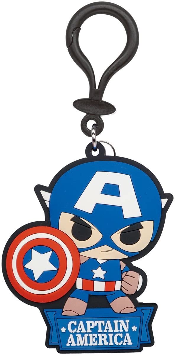 Marvel Captain America Soft Touch PVC Bag Clip - Sealed Snack & Chip Bag Closer for Kitchen, Picnics, and Travel